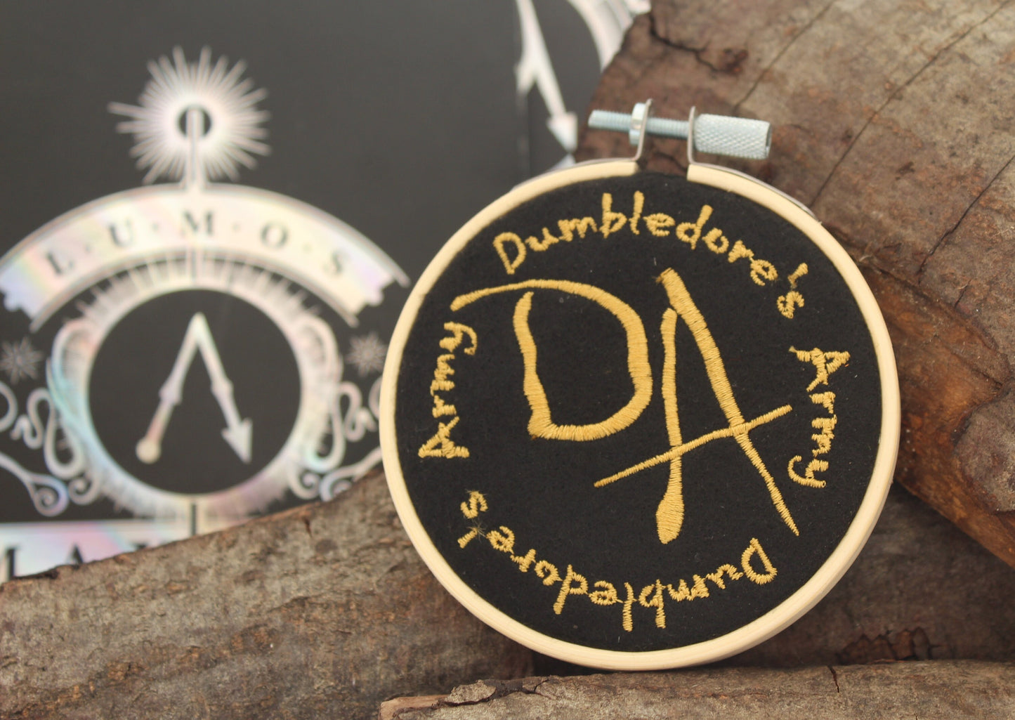 Dumbledore's Army Hoop gift , Harry Potter Dumbledore's Army Coin,  Harry Potter Book Lovers Gift, Gryffindor Wall Art,  Harry Potter Gift