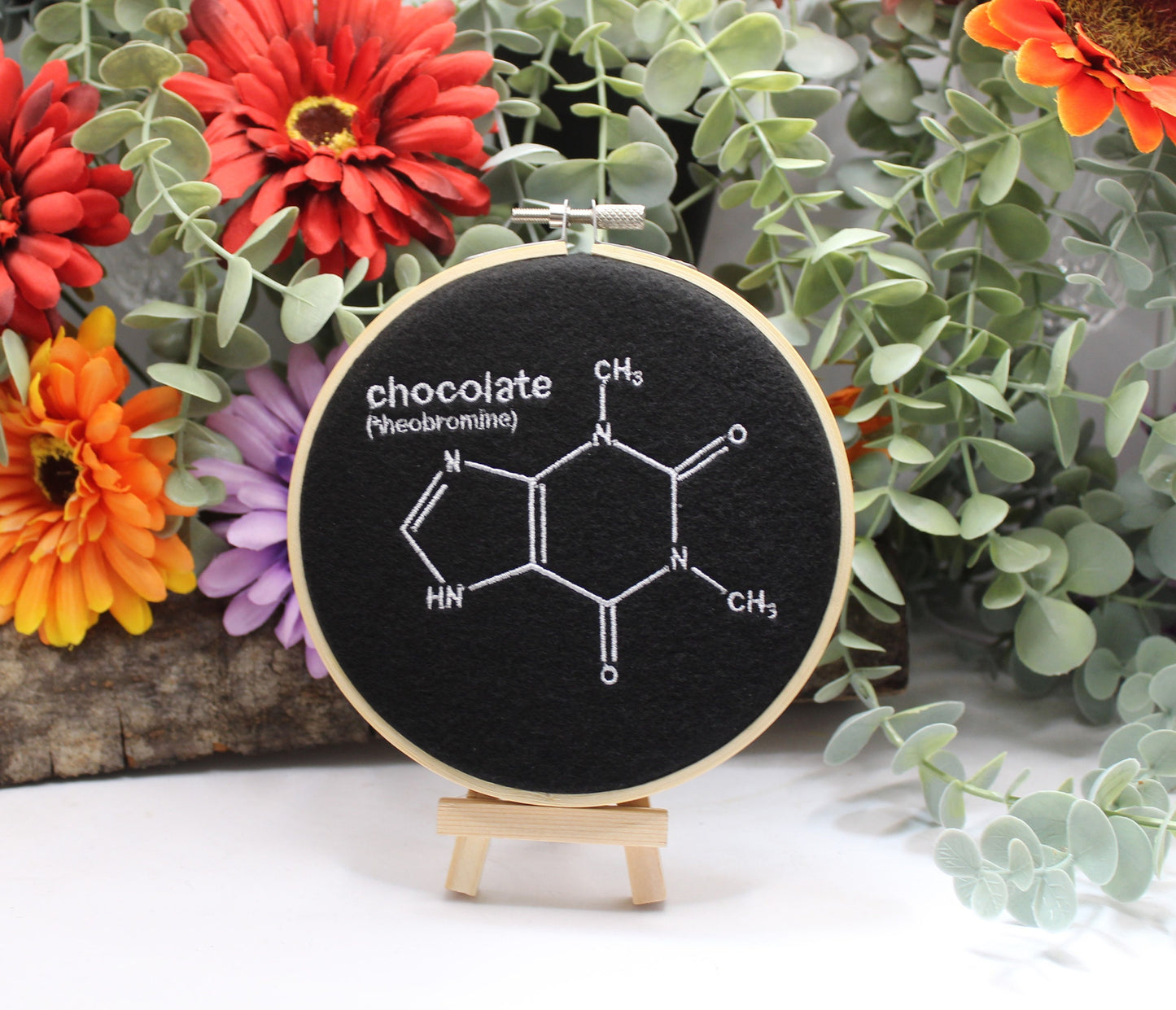 Chocolate Chemical Symbol, Gift for Chocolate Lovers, Chocoholic, Science Art, Biology Chemistry Gift,  Diet Present, Choc, Molecule, addict