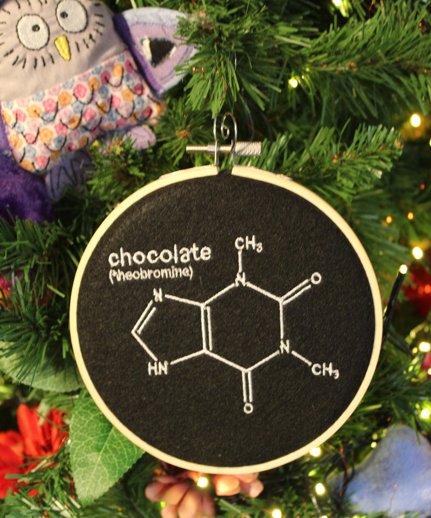 Chocolate Chemical Symbol, Gift for Chocolate Lovers, Chocoholic, Science Art, Biology Chemistry Gift,  Diet Present, Choc, Molecule, addict