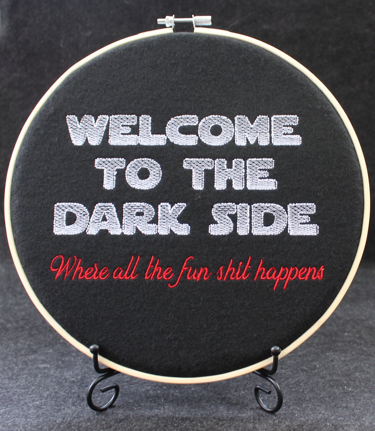 Star Wars Gift, Welcome to the Dark side where all the fun Shit happens, Christmas Gift, New Job, Gift for Him, Star-Wars Present,