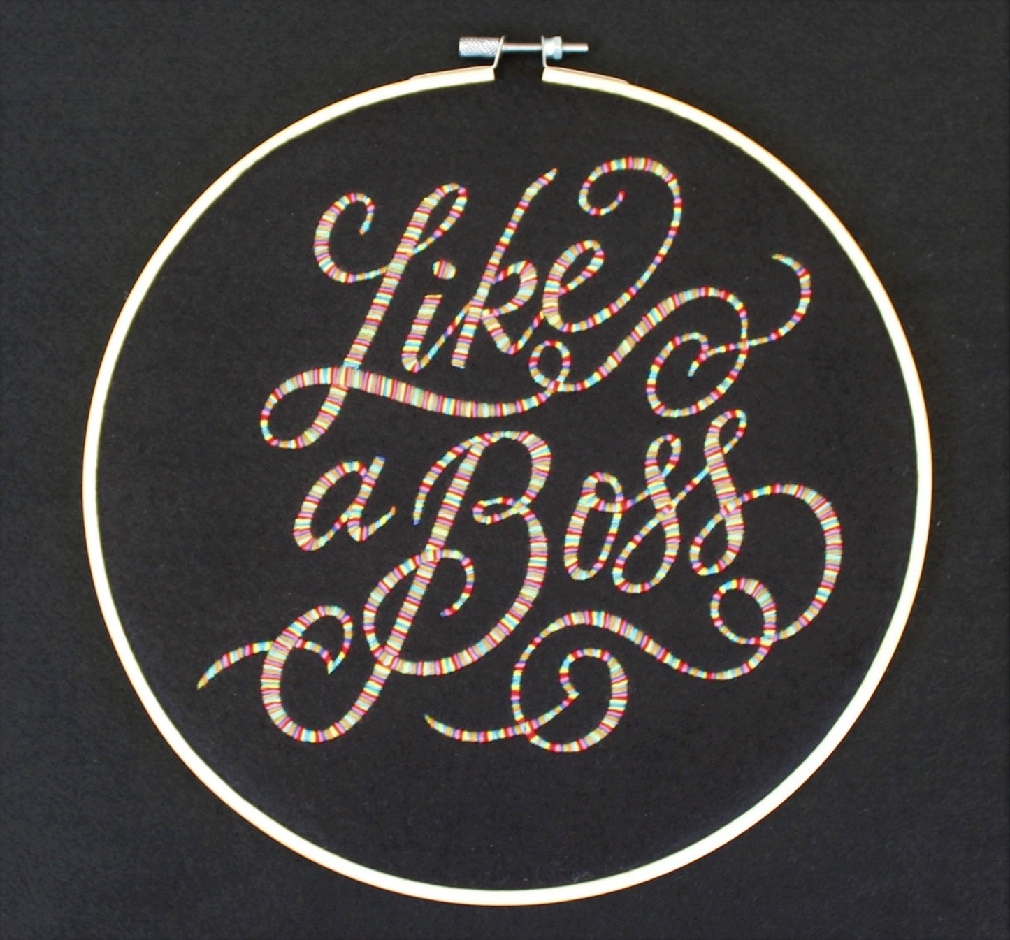 Like A Boss Hoop Art Gift for Mum, Inspirational Quote, New Job Gift, Congratulations Gift, Graduation Gift, New School Gift, Christmas Gift