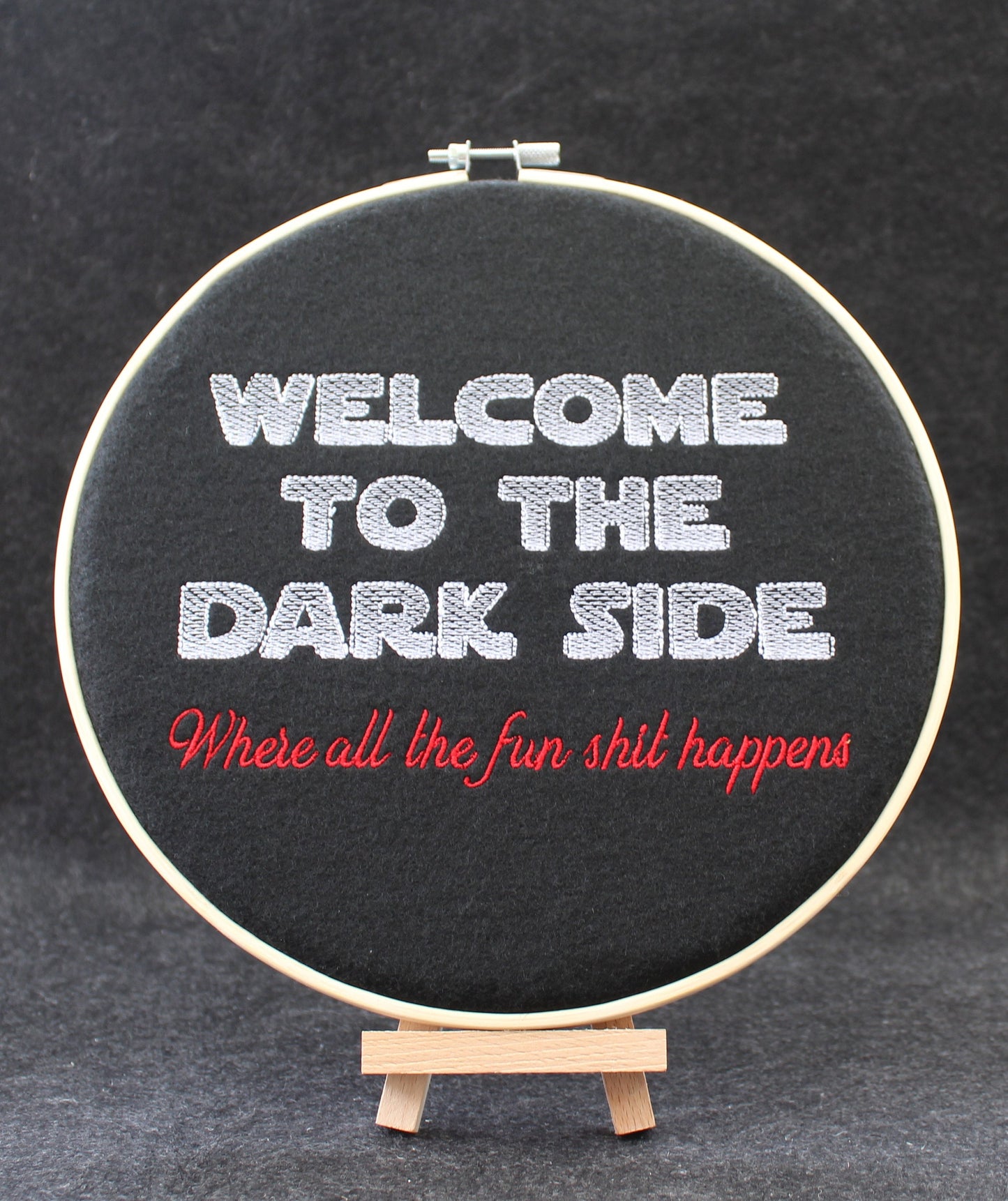 Star Wars Gift, Welcome to the Dark side where all the fun Shit happens, Christmas Gift, New Job, Gift for Him, Star-Wars Present,