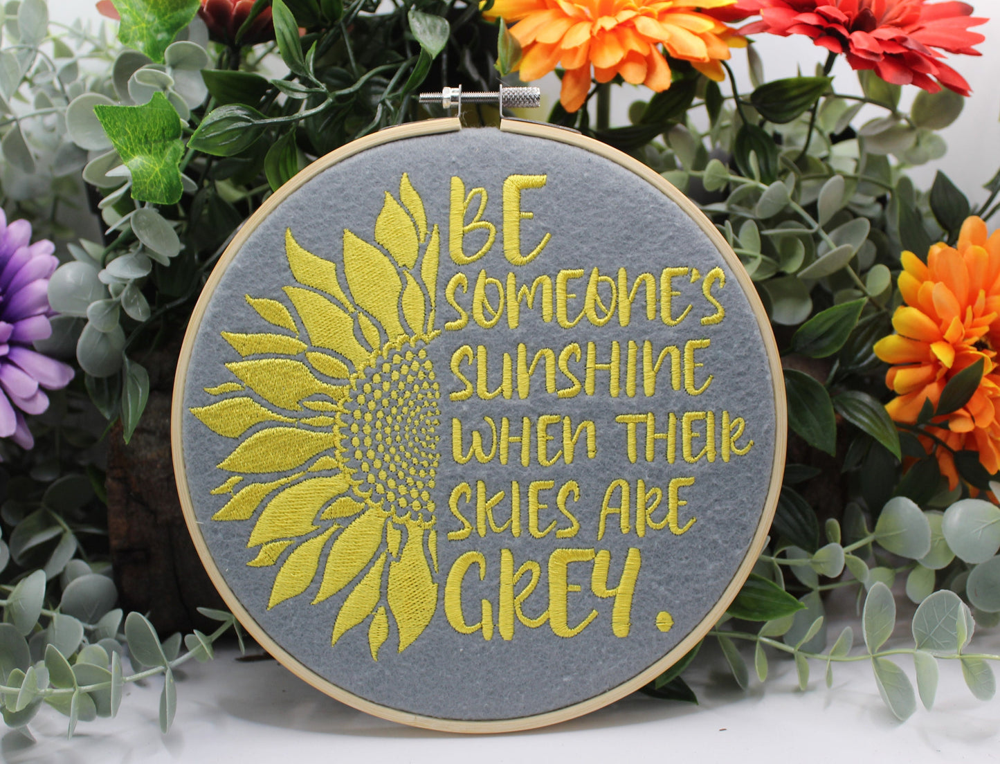 Inspirational Quote Sunflower, Thank-you Gift for Mum, Gift for Her, mental health awareness, Mindfulness Gift,  Care worker Christmas Gift