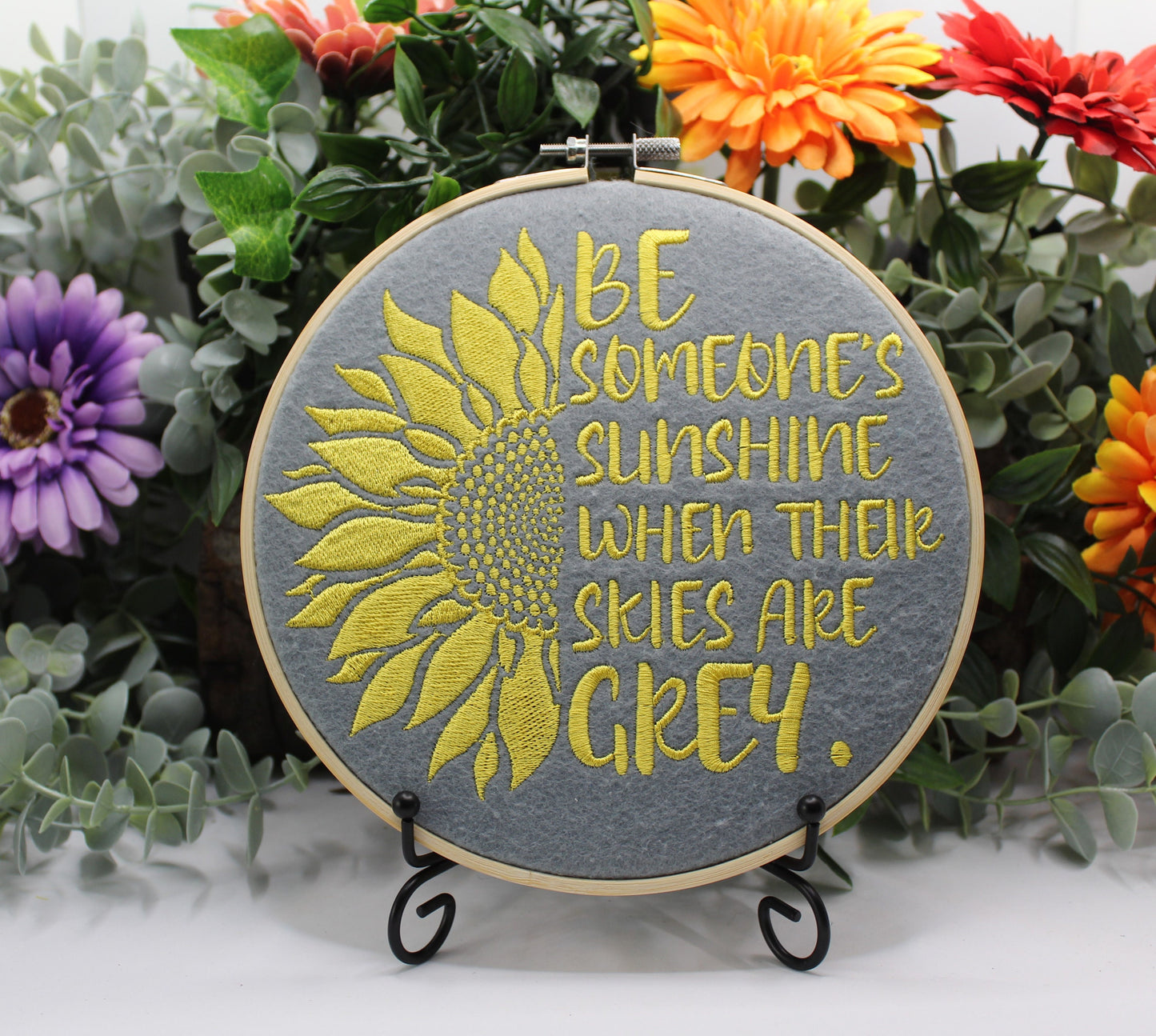 Inspirational Quote Sunflower, Thank-you Gift for Mum, Gift for Her, mental health awareness, Mindfulness Gift,  Care worker Christmas Gift