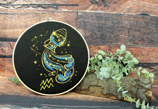 Zodiac Sign Aquarius Constellations, Star Sign Gift, Zodiac Present, Astrology, Horoscope, New Age, Mystical, September, Water Sign