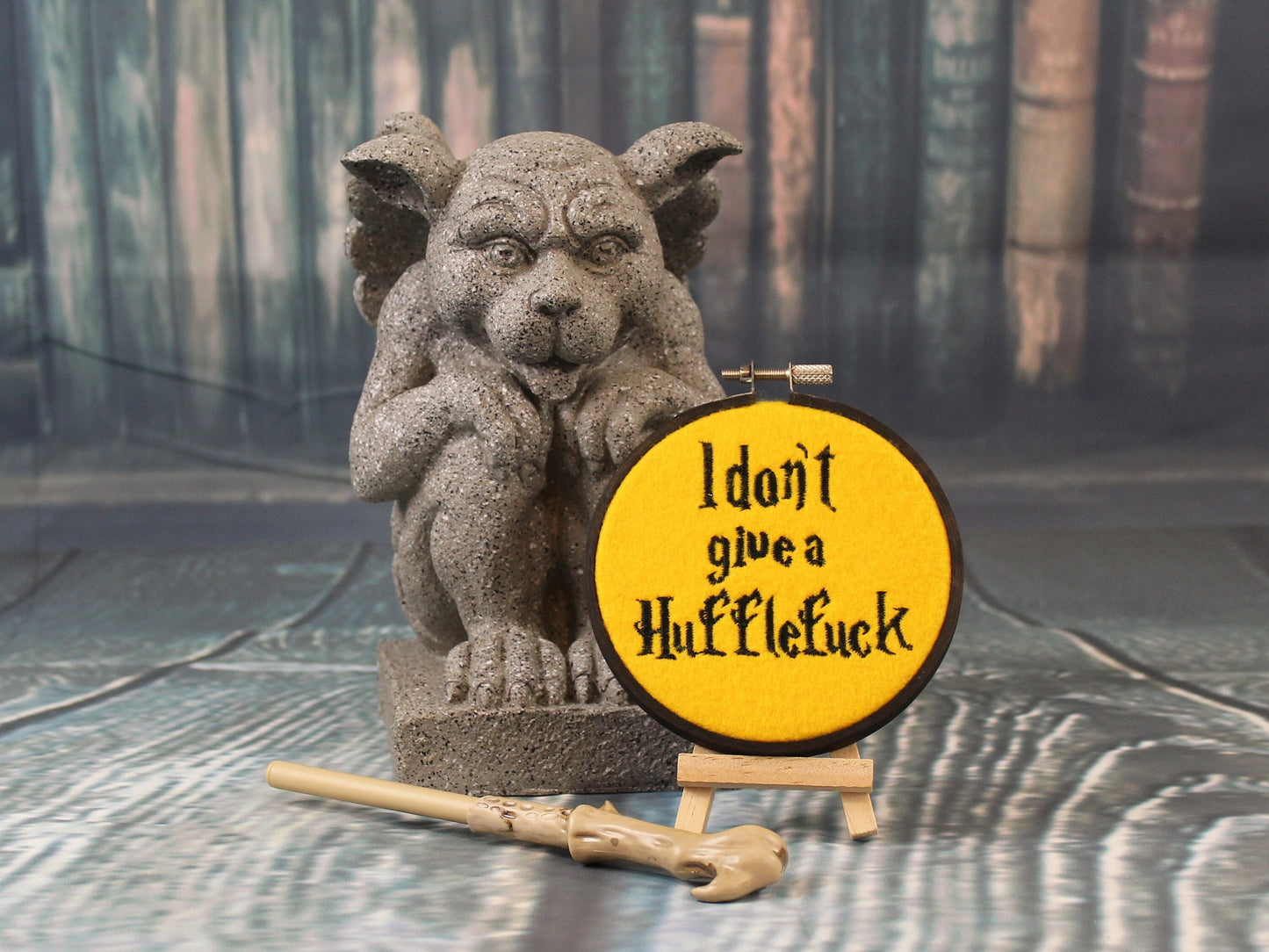 I Don't Give a Hufflefuck, Harry Potter Gift, Hufflepuff Ornament, Adult Humour, Mood Art, Christmas Decoration, Hogwarts, Halloween Gift