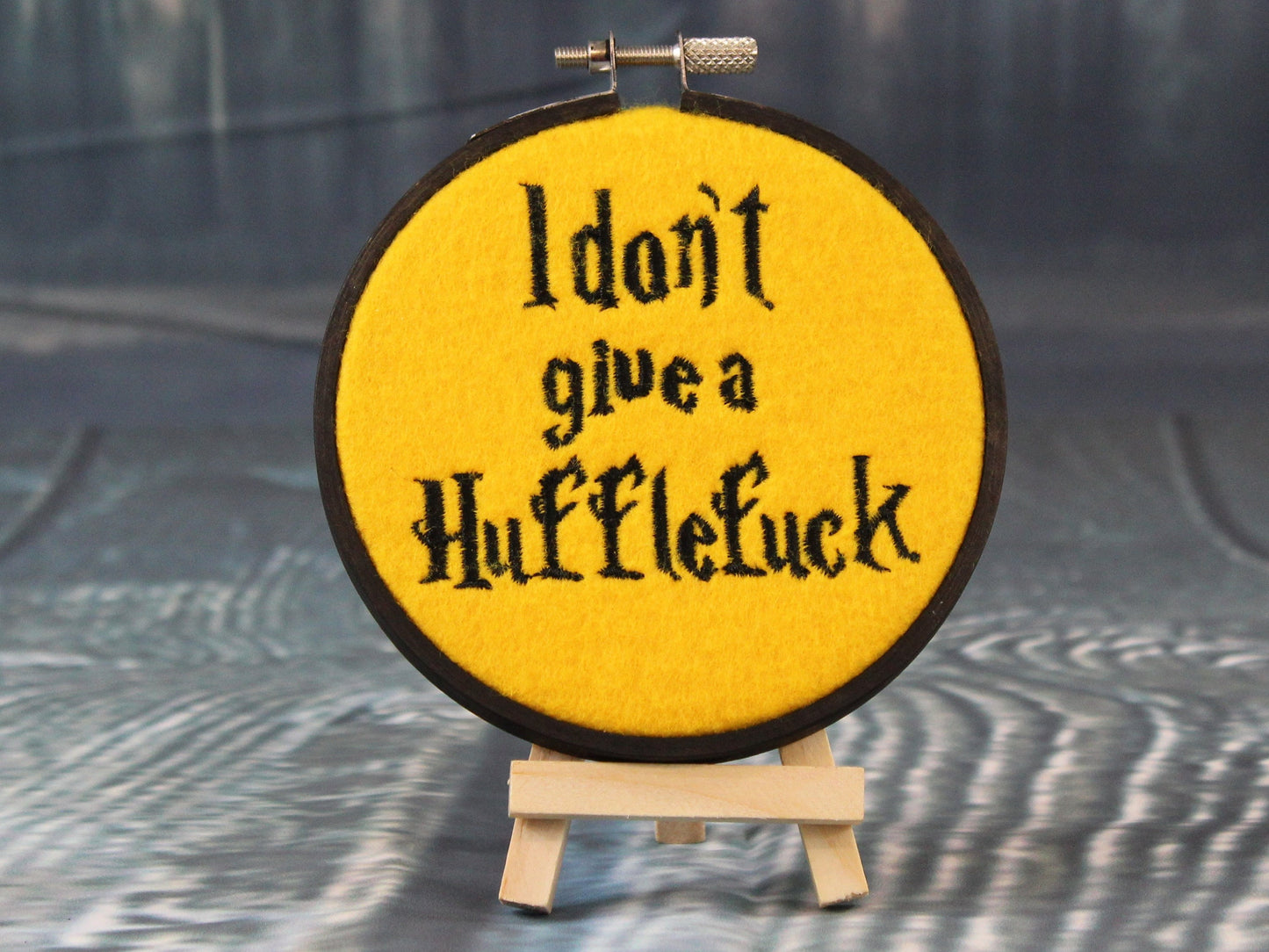 I Don't Give a Hufflefuck, Harry Potter Gift, Hufflepuff Ornament, Adult Humour, Mood Art, Christmas Decoration, Hogwarts, Halloween Gift