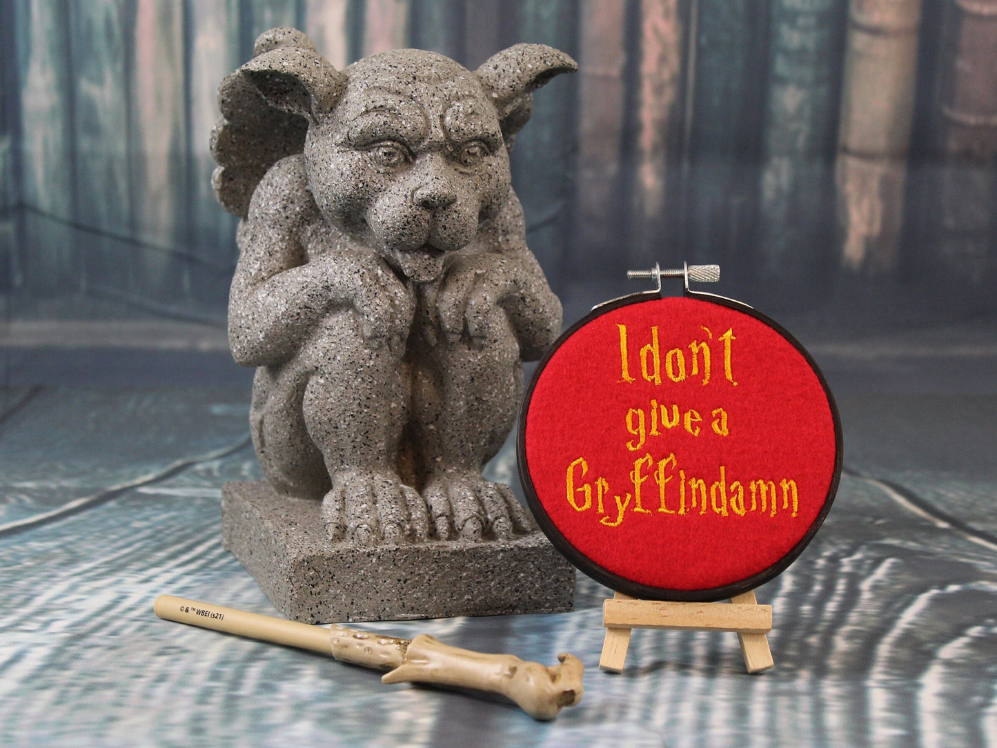 Harry Potter Gift, Don't Give a Gryffindamn, Funny Hanging Ornament, Adult Humour, Hogwarts Houses, Gryffindor, Godric Gryffindor, Mood Art