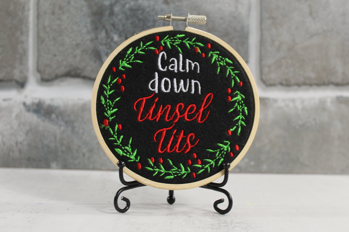 Calm Down Tinsel Tits, Adult Humour, Gift for Her, Big Sister, Christmas Lovers Gift, Rude funny Gift, Secret Santa, Funny Sassy Quote