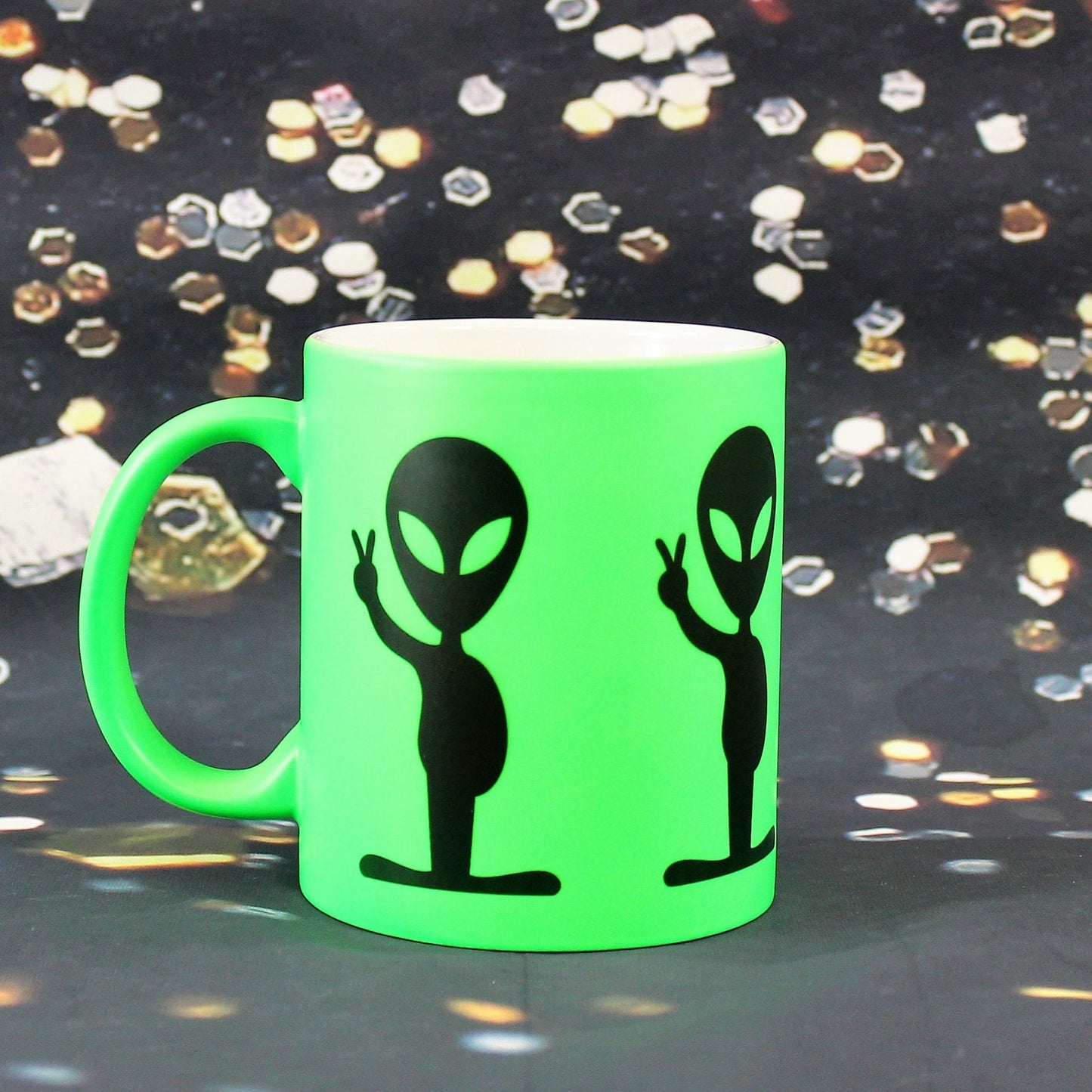 Neon Green Alien Mug