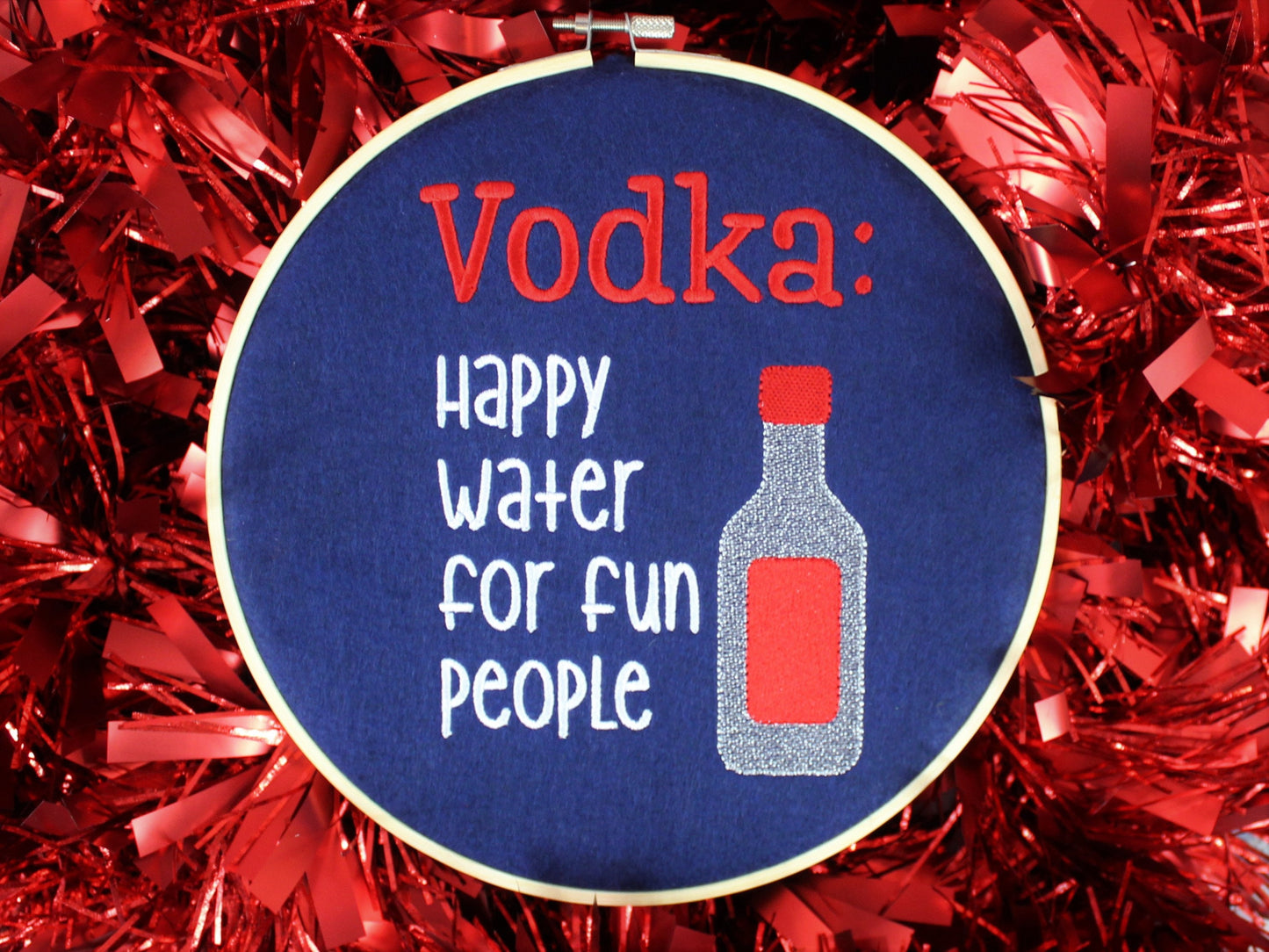 Vodka Gift, Happy Water For Fun People, Drinking Gift, Bar Gift, Gift for Her, Pick Me Up Gift, Housewarming Gift, Christmas Drinking Gift