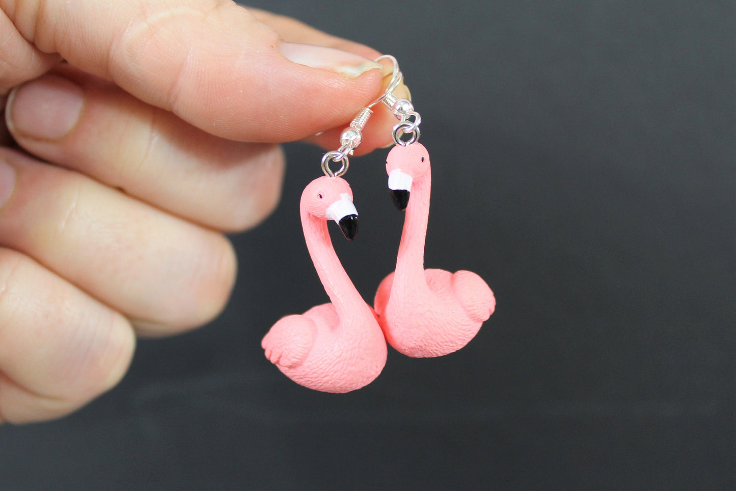 Flamingo Earrings, Kawaii Earrings, Novelty Earrings, Pink Flamingo, Festival Earrings, Pink Earrings, Bird Earrings, Novelty Earrings