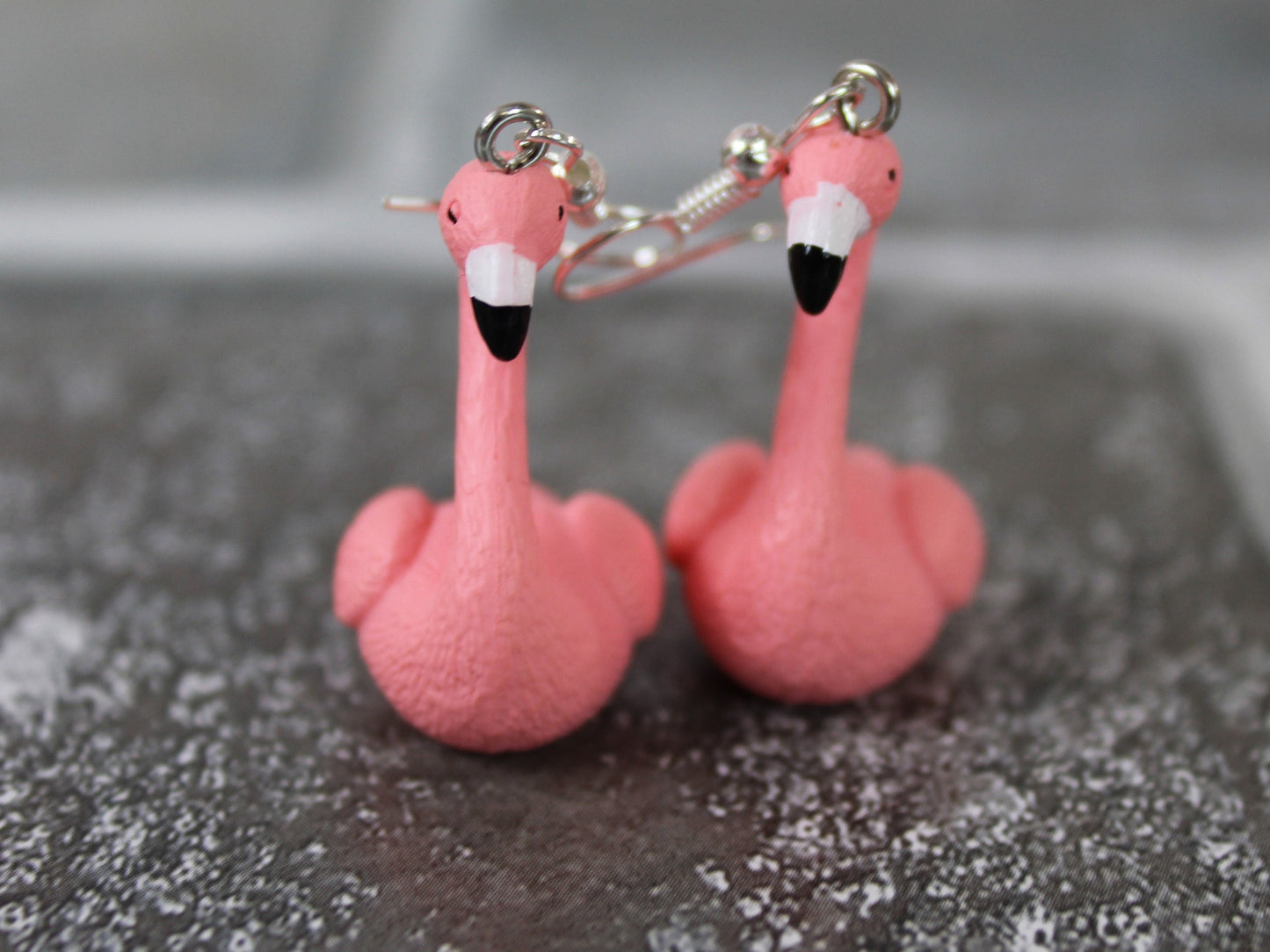 Flamingo Earrings, Kawaii Earrings, Novelty Earrings, Pink Flamingo, Festival Earrings, Pink Earrings, Bird Earrings, Novelty Earrings