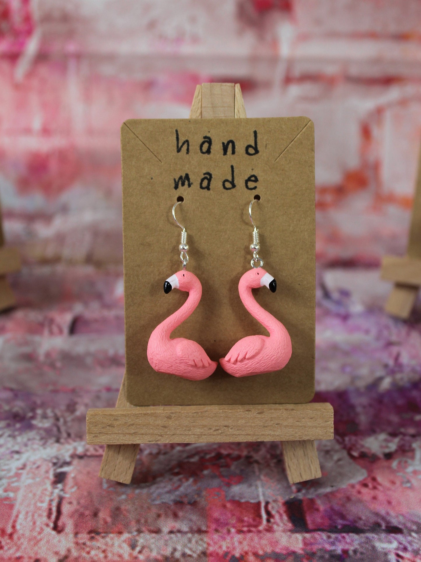 Flamingo Earrings, Kawaii Earrings, Novelty Earrings, Pink Flamingo, Festival Earrings, Pink Earrings, Bird Earrings, Novelty Earrings