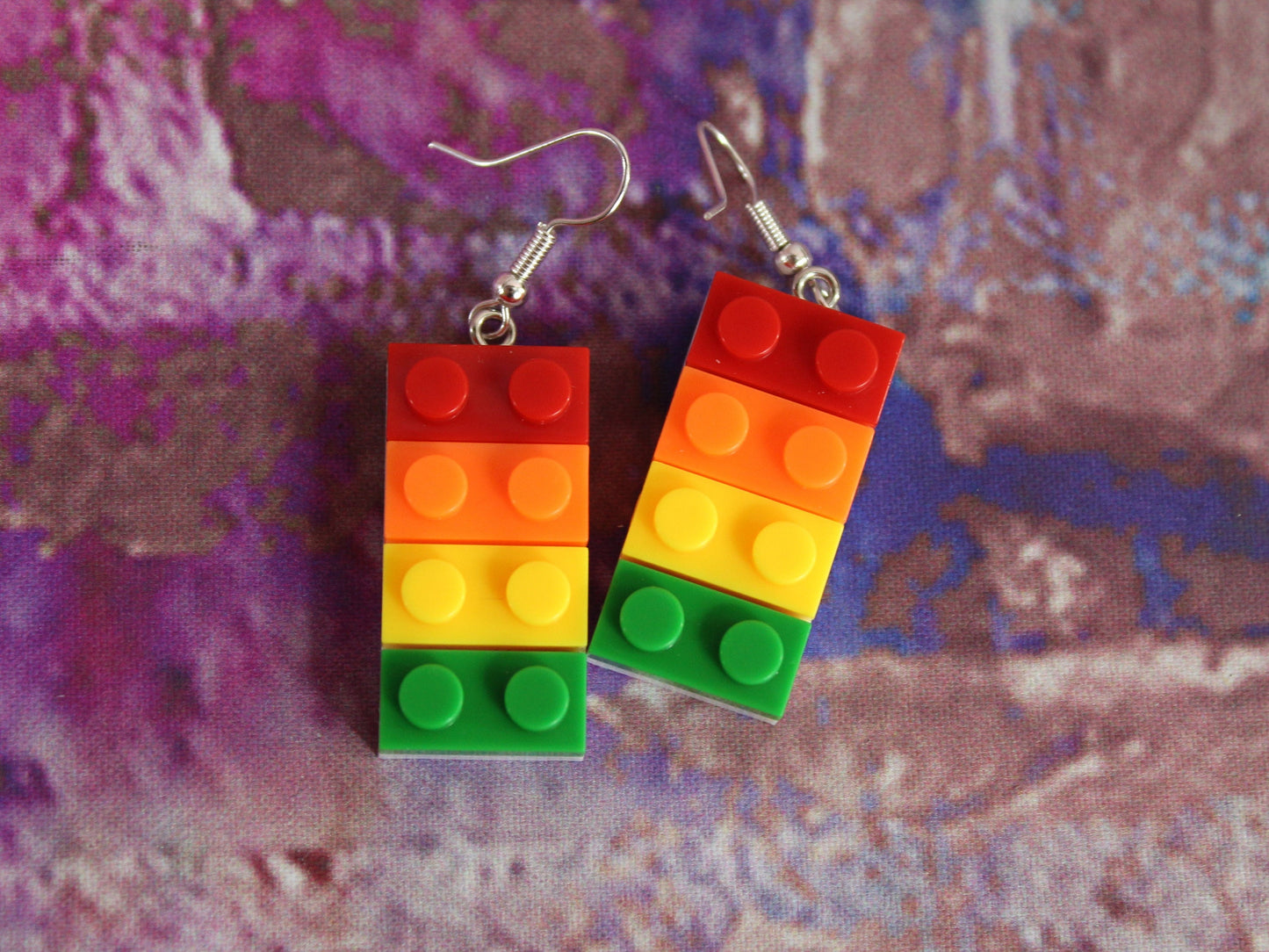 Lego Earrings, Lego jewellery, Cute Kawaii Lego Fashion Accessories, Festival Earrings, Teachers Gift, Valentine Earrings, Lego Bricks