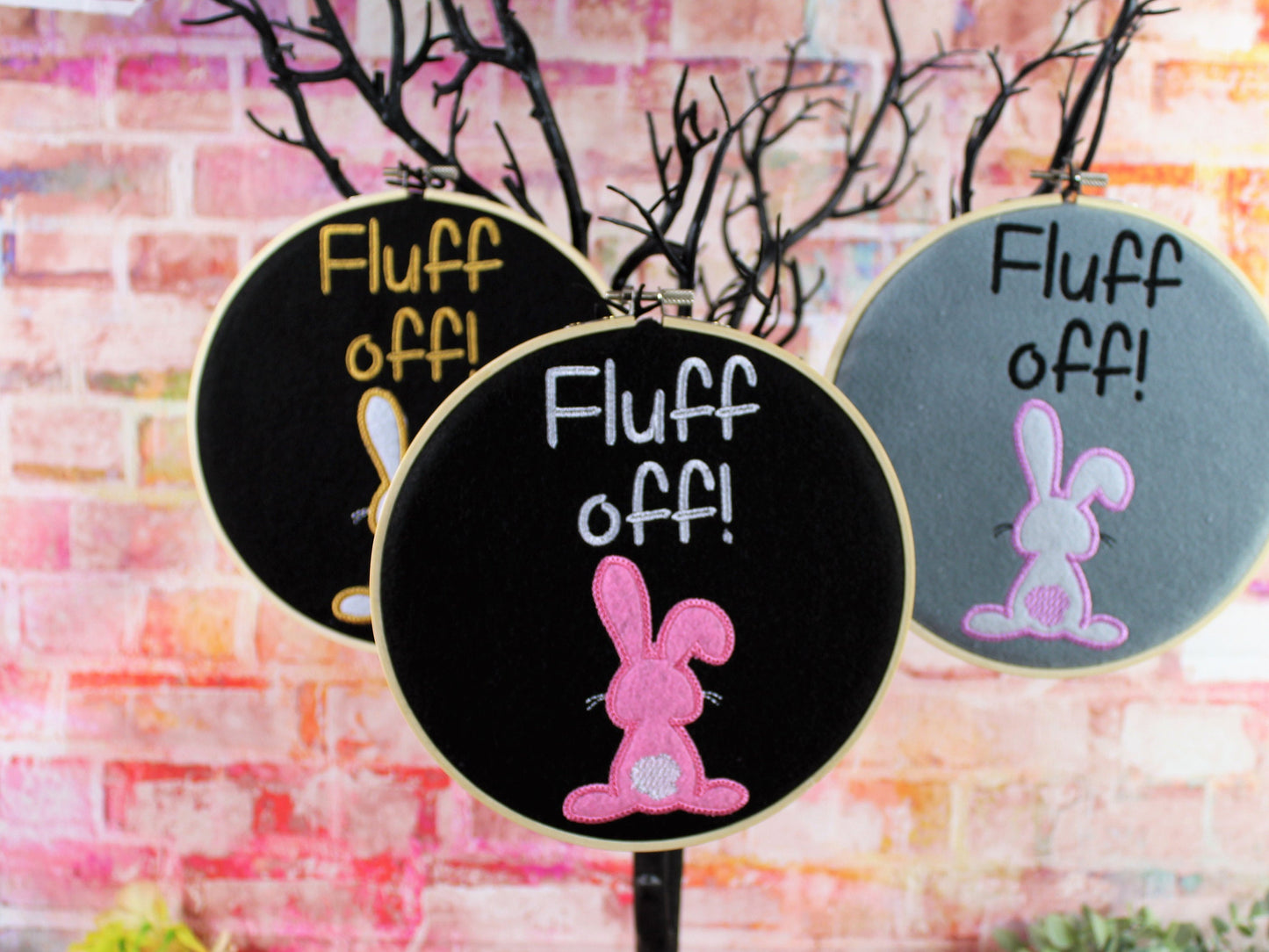 Fluff Off Bunny,  Alternative Easter Gift, Bunny Lovers Gift, Fluffy Bunny, Sassy Easter Quote, Mothers Day Gift, Pet Sitters Gift, Wall Art