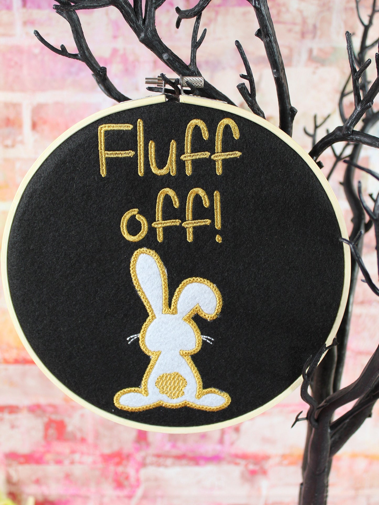 Fluff Off Bunny,  Alternative Easter Gift, Bunny Lovers Gift, Fluffy Bunny, Sassy Easter Quote, Mothers Day Gift, Pet Sitters Gift, Wall Art