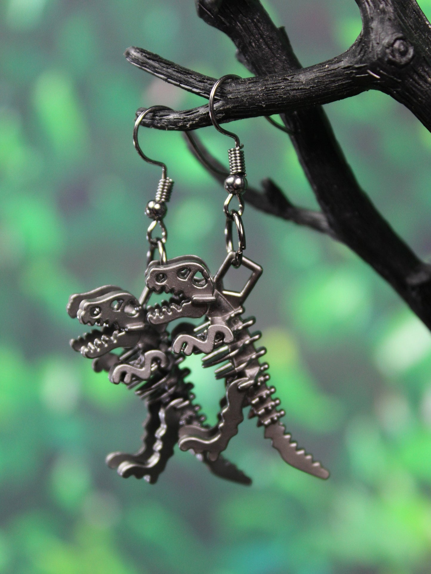 T-Rex Earrings  Dinosaur Earrings, Tyrannosaurus Earrings, Kawaii Dinosaur, Jurassic Park Earrings, Dinosaur Skeleton Earrings, Movie Fan