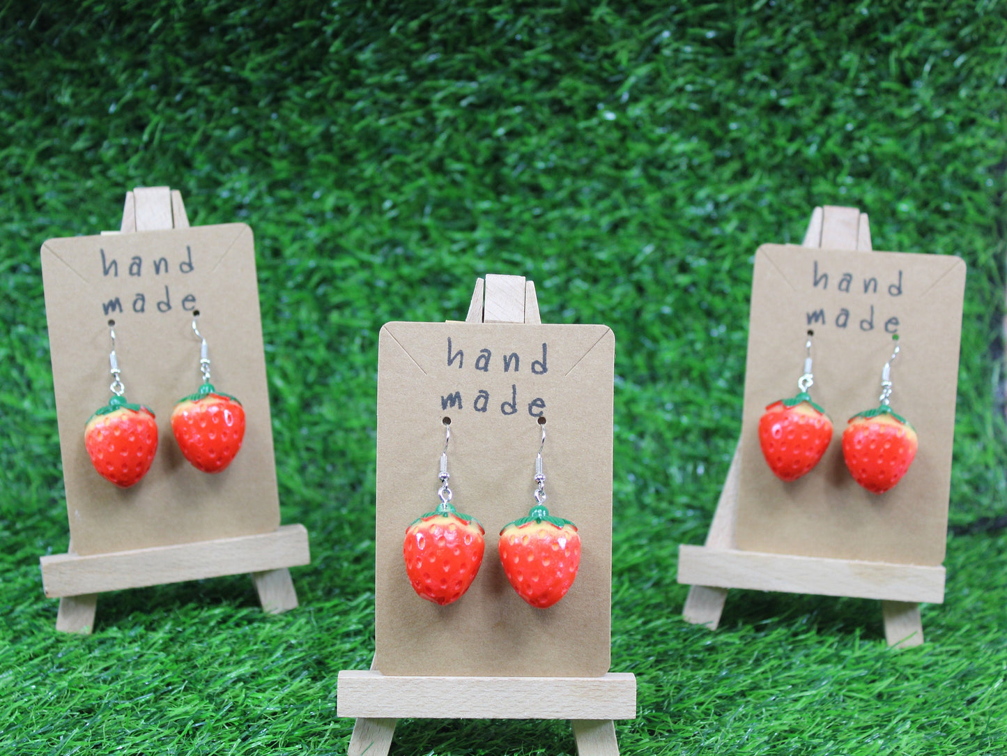 Banana Earrings, Strawberry Earrings Peeled Bananas Earrings. Unusual Cute Funny Kawaii Fruit Earrings, Friendship Gift, Fruit Earrings