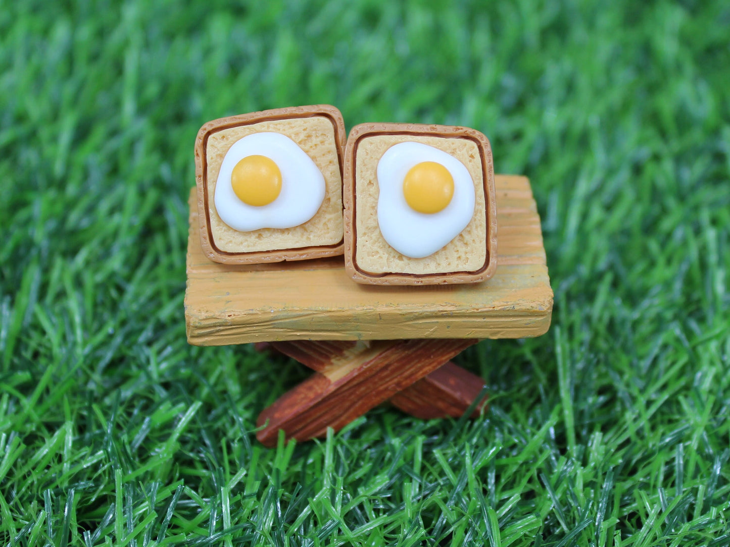 Eggs on Toast Stud Earrings, Eggs Dangle Earrings, Breakfast Earrings, Fried Eggs Earrings, Toast Earrings, Food Lovers Gift, Dieters Gift