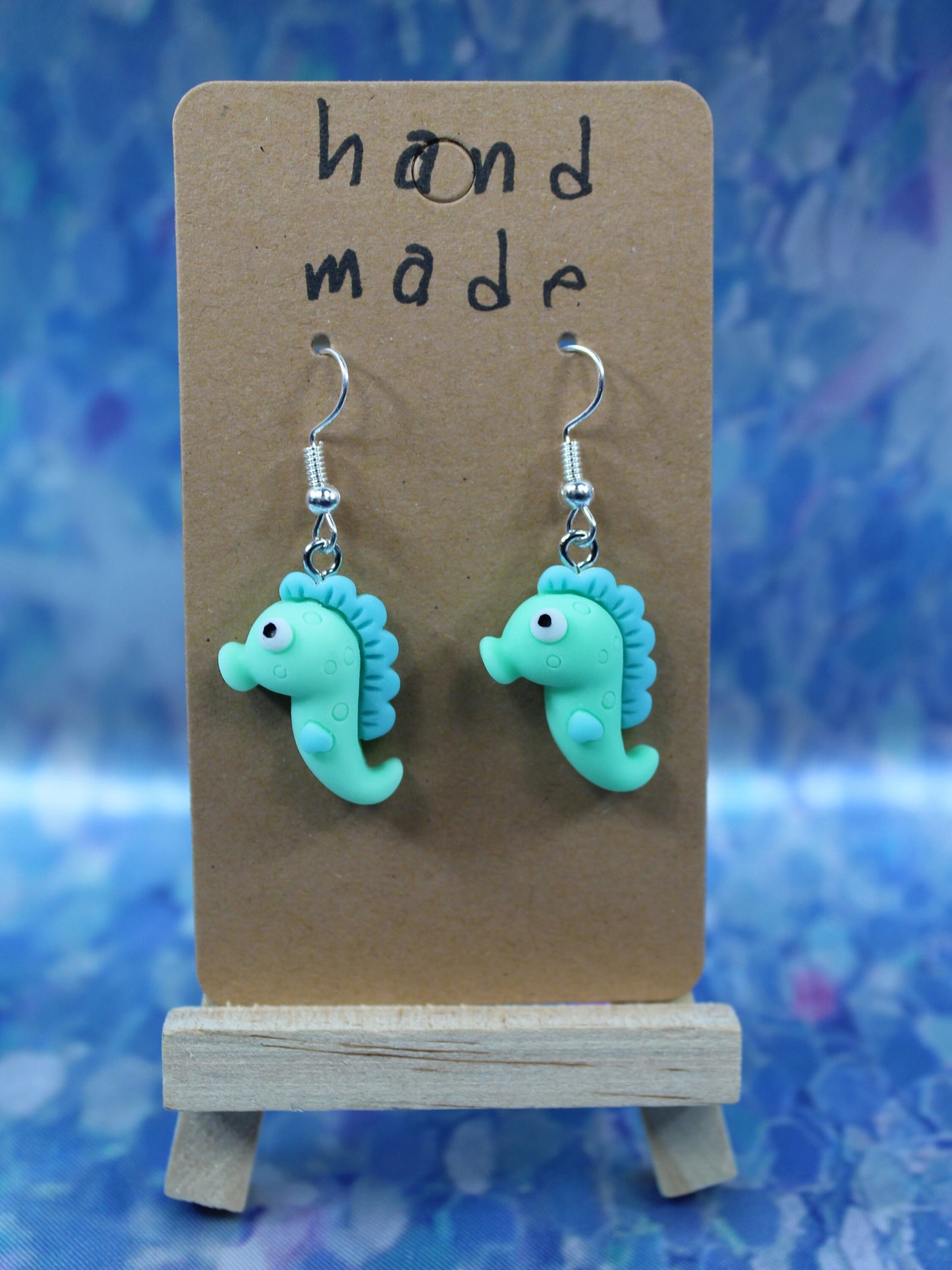 Seahorse Earrings, Under the Sea Earrings, Summer Holiday, Ocean Lovers Gift, Positive Affirmation Gift, Teachers Gift, Sea Dragon Earrings