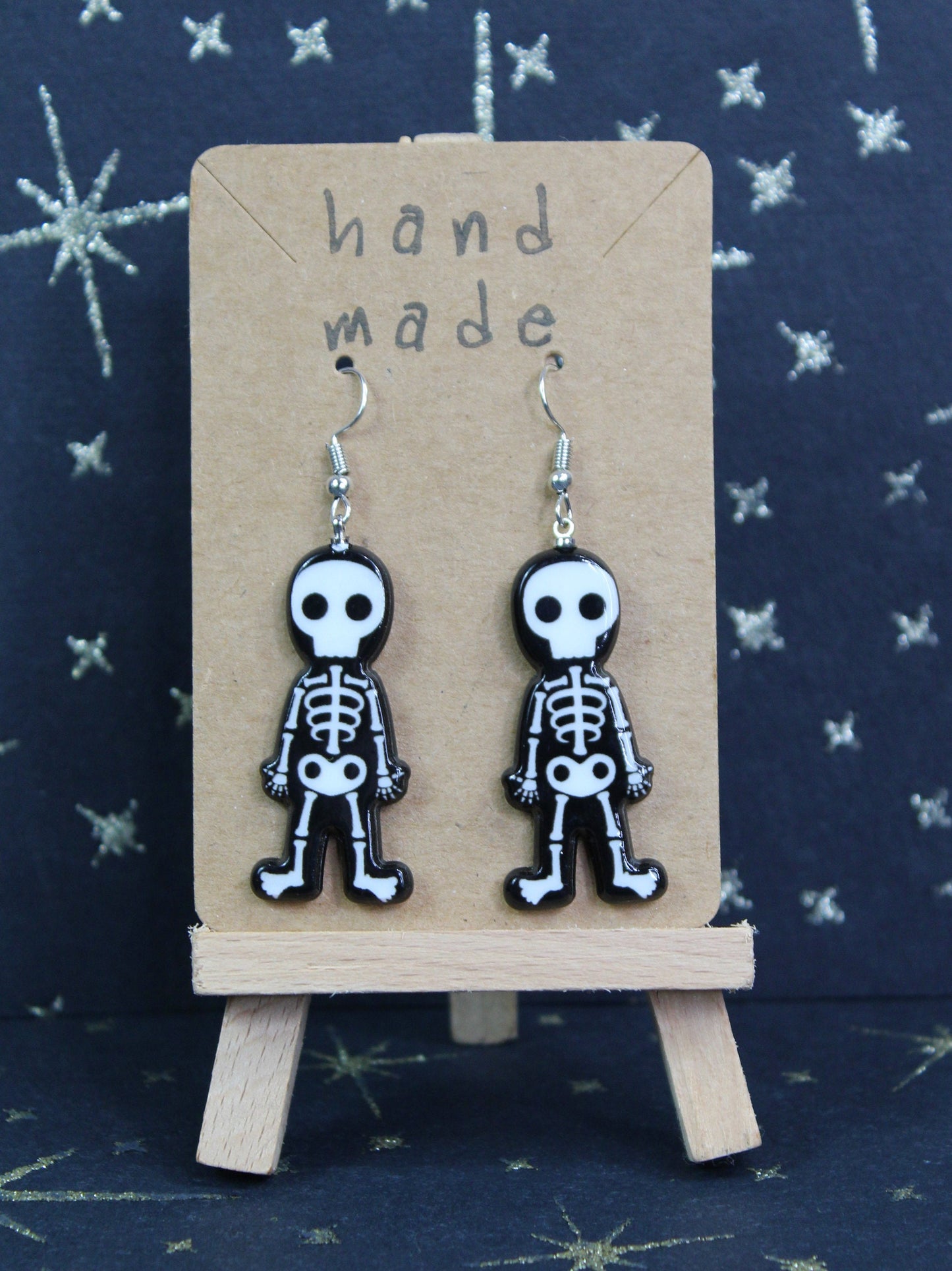 Skeleton Earrings, Spook Earrings, Skull Earrings, Gothic Earrings, Day of the Dead Earrings, Cosplay Earrings, Spooky Accessories