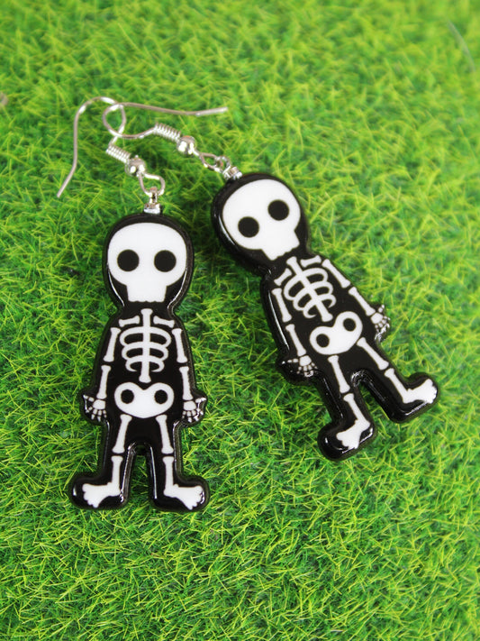 Skeleton Earrings, Spook Earrings, Skull Earrings, Gothic Earrings, Day of the Dead Earrings, Cosplay Earrings, Spooky Accessories