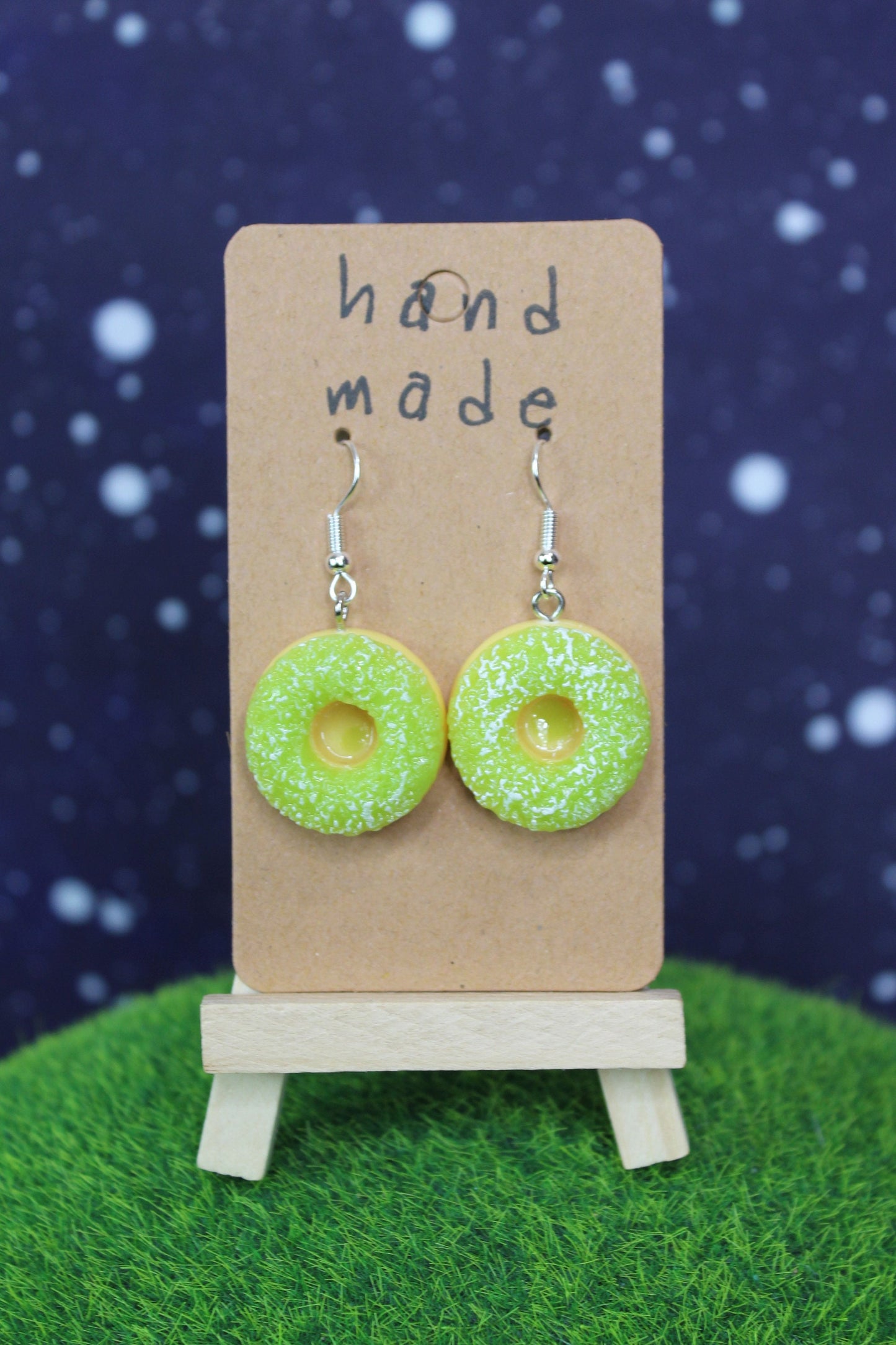 Doughnut Earrings, Donut Earrings,  Food Lovers Gift, Christmas Earrings, Dessert, Pastry, Bakery, Food Earrings, Secret Santa Gift