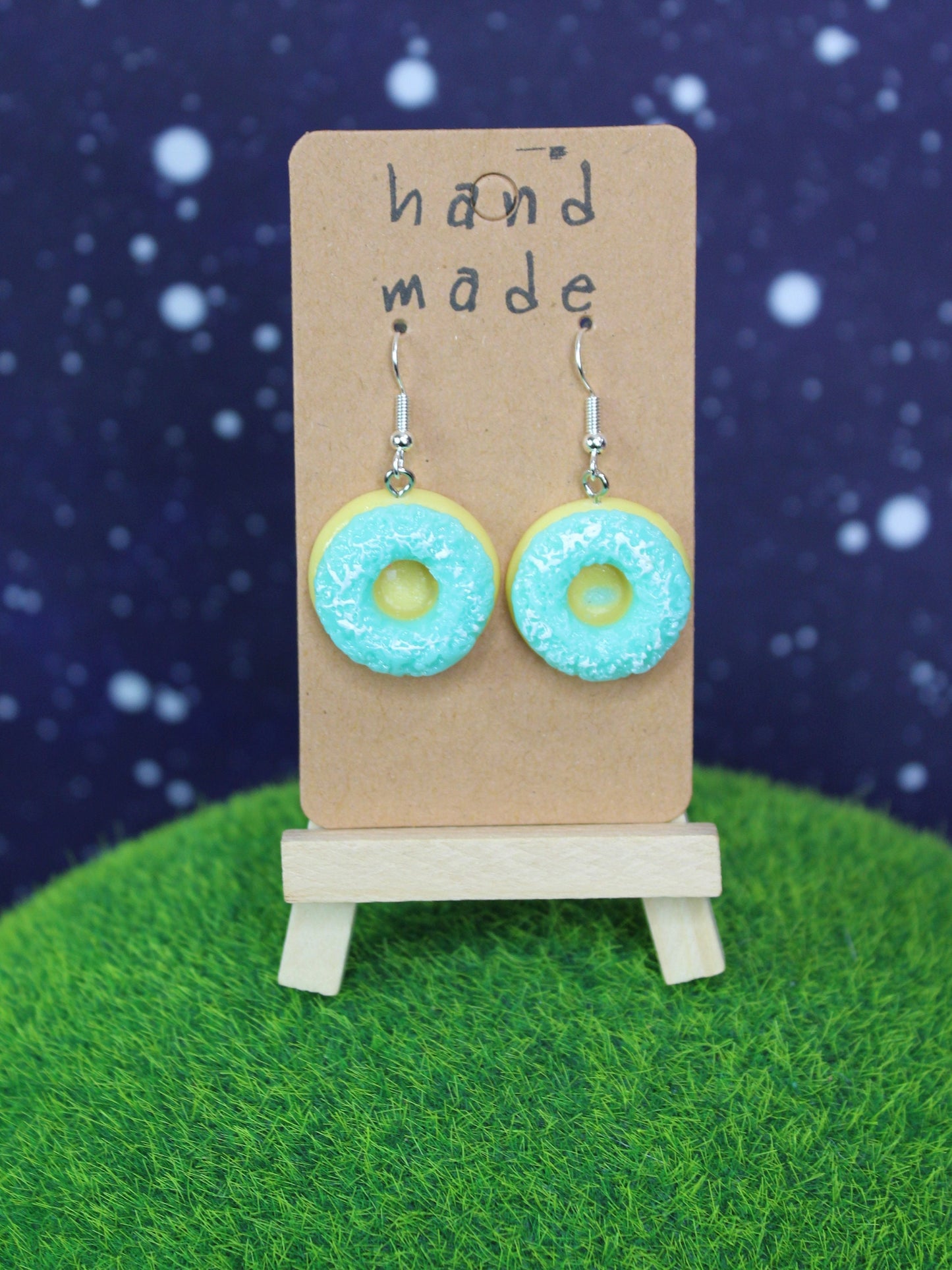 Doughnut Earrings, Donut Earrings,  Food Lovers Gift, Christmas Earrings, Dessert, Pastry, Bakery, Food Earrings, Secret Santa Gift