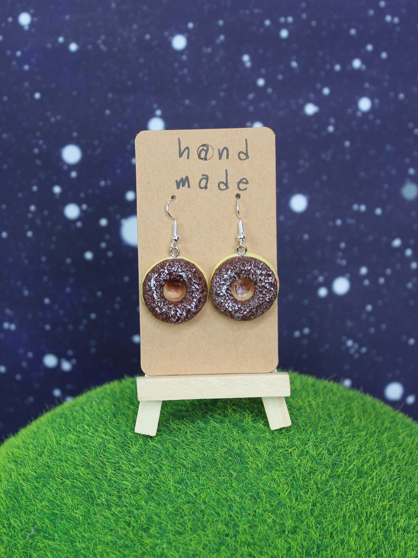 Doughnut Earrings, Donut Earrings,  Food Lovers Gift, Christmas Earrings, Dessert, Pastry, Bakery, Food Earrings, Secret Santa Gift