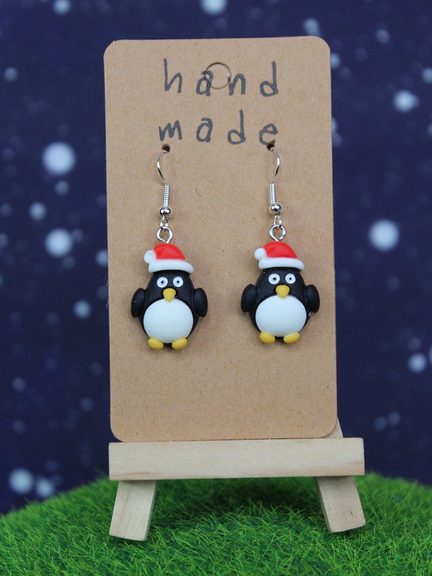 Christmas Earrings, Penguin Earrings, Gingerbread Man Earrings, Reindeer Earrings, Festive Jewellery, Christmas Earring Set, Teacher Gift,