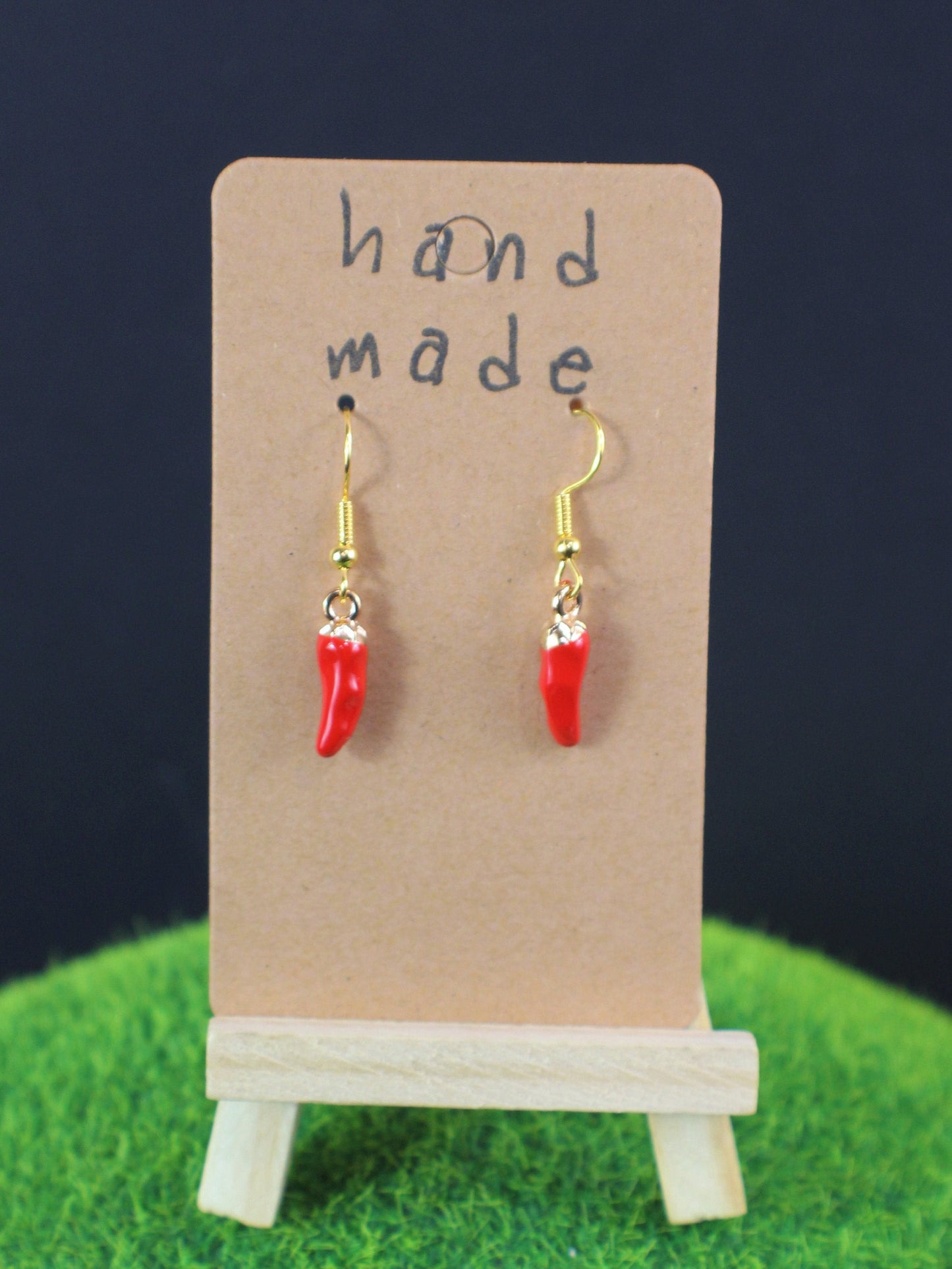 Hot Chilli Pepper Earrings, Chili earrings, Pepper Earrings,  Vegetable Earrings, Kawaii Food Earrings, Valentines Earrings, Party Earrings