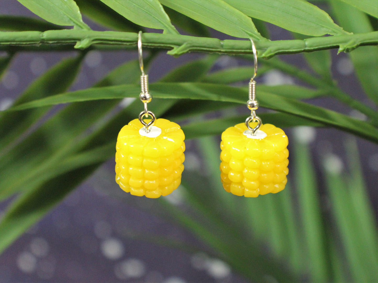 Corn on the Cob Earring, Kawaii Sweetcorn, Chefs Gift, Food Jewellery, Foodies Gift, Dangle Earrings, Food Earring, Valentines Day Earrings