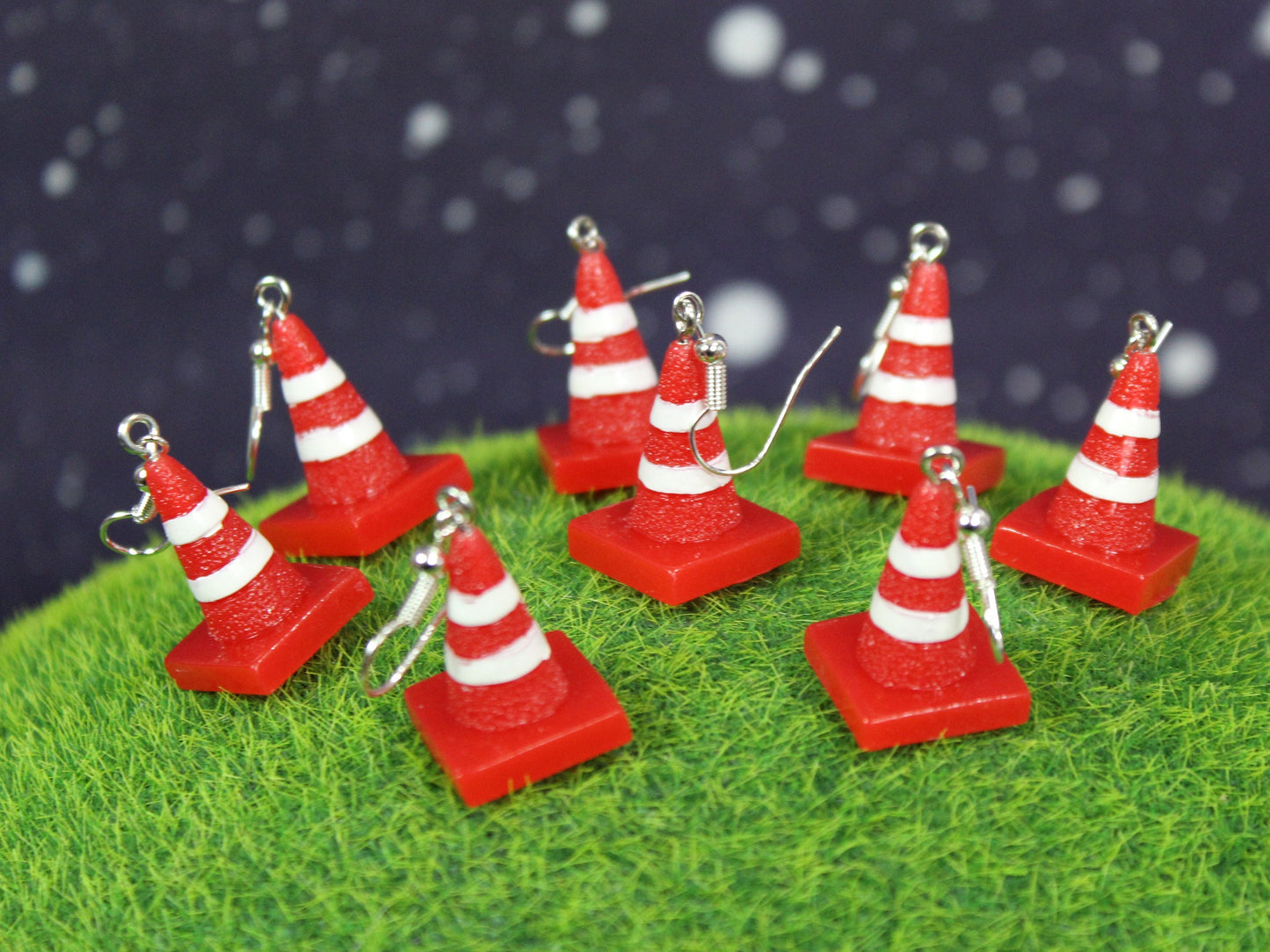 Traffic Cone Earrings, Learner Driver Gift,  Bollard Cone Earrings, New Driver Gift, Funny Valentines Gift, Party Earrings, Kawaii Earrings