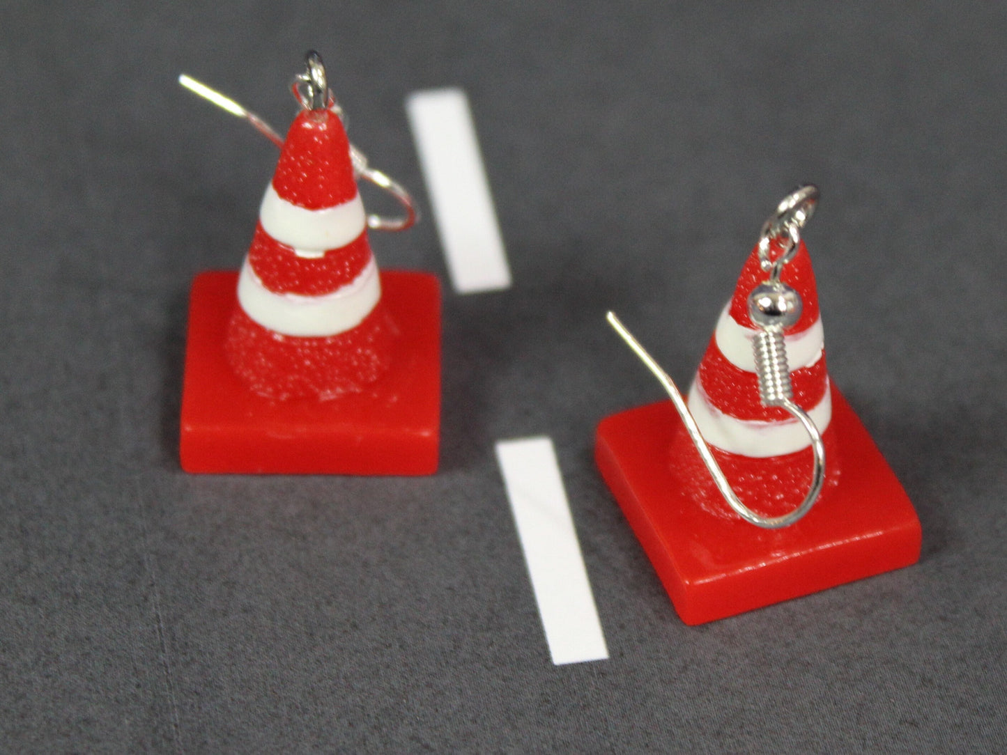 Traffic Cone Earrings, Learner Driver Gift,  Bollard Cone Earrings, New Driver Gift, Funny Valentines Gift, Party Earrings, Kawaii Earrings