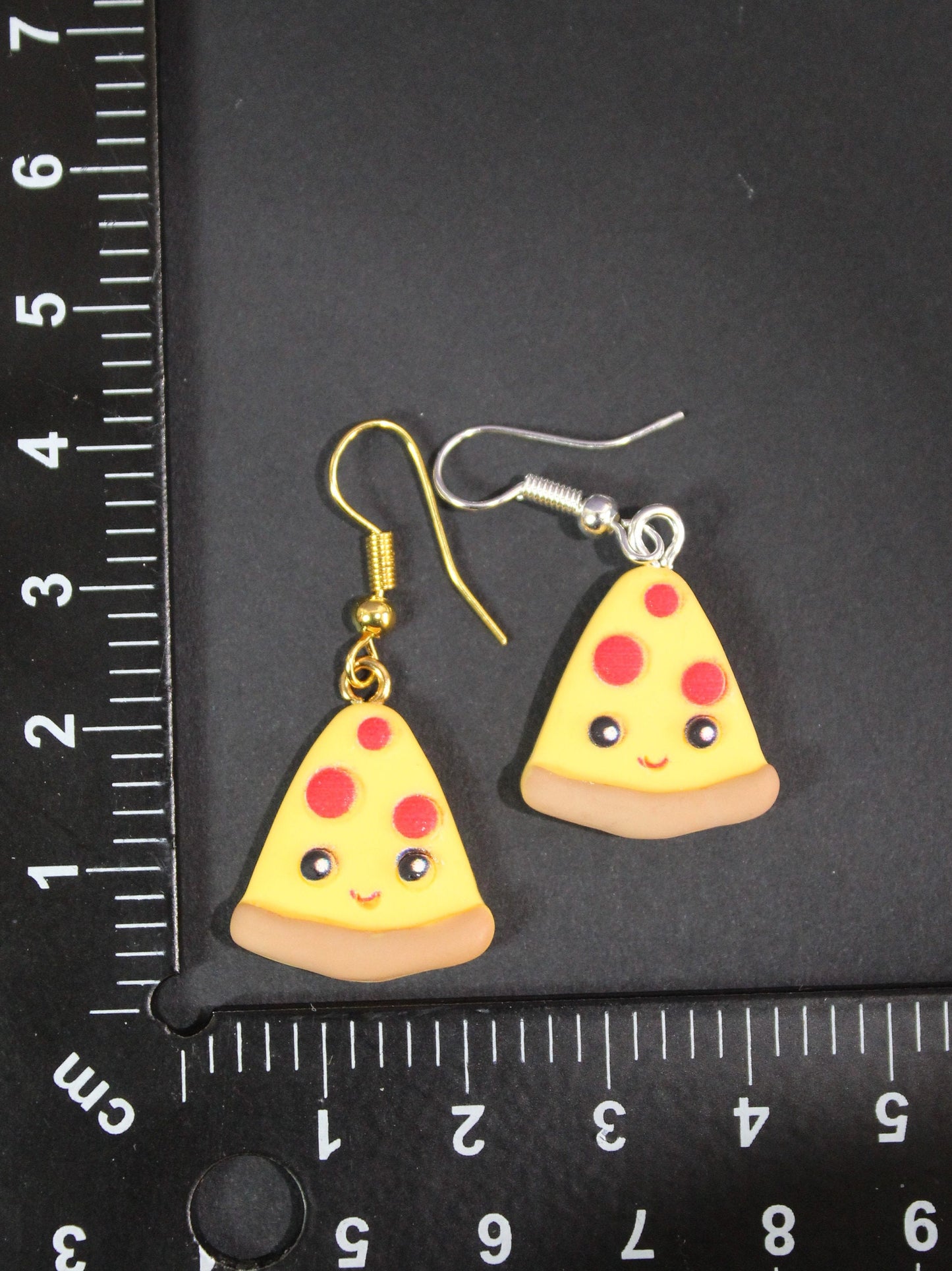 Pizza Earrings, Stud Earrings, Kawaii Earrings, Pizza Lovers Gift, Pizza Jewellery, Slice Of Pizza, Cool Food Earrings, Dieters Gift, Easter