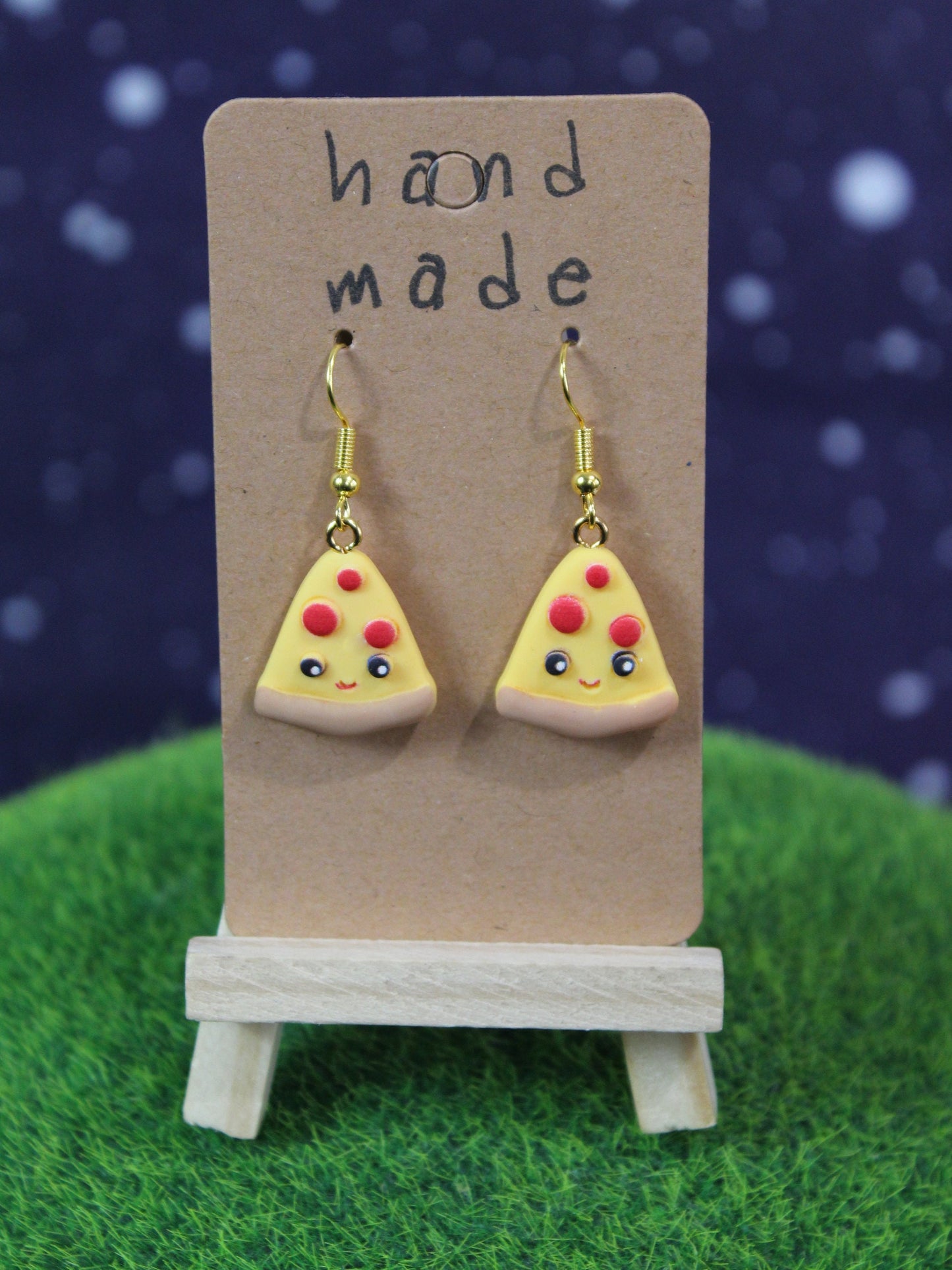 Pizza Earrings, Stud Earrings, Kawaii Earrings, Pizza Lovers Gift, Pizza Jewellery, Slice Of Pizza, Cool Food Earrings, Dieters Gift, Easter