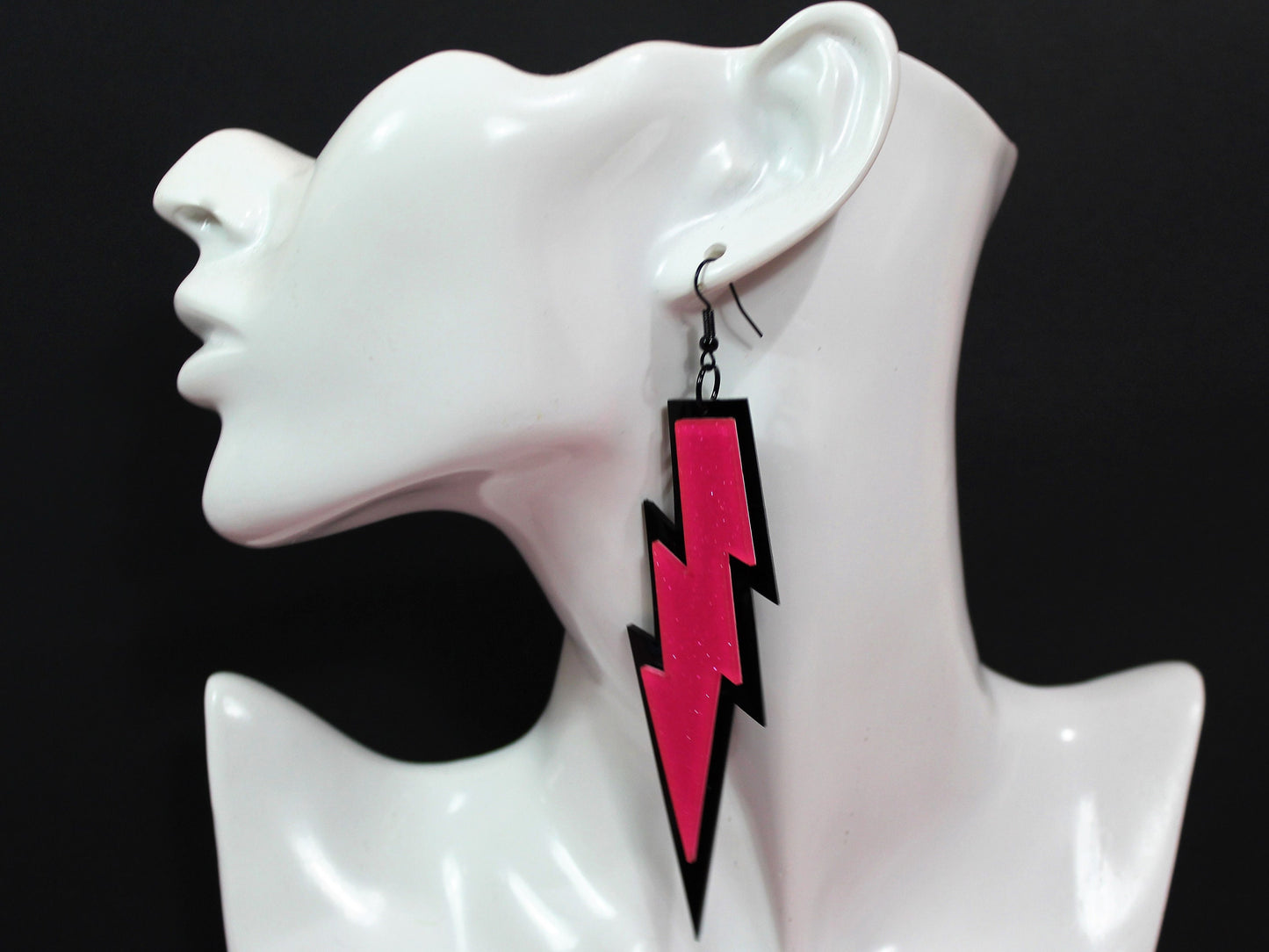 Lighting Bolt Earrings, Thunder Bolt Earrings, Large Lightning Bolt Earrings, Festival Earrings, Festival Jewellery, Alternative Easter Gift