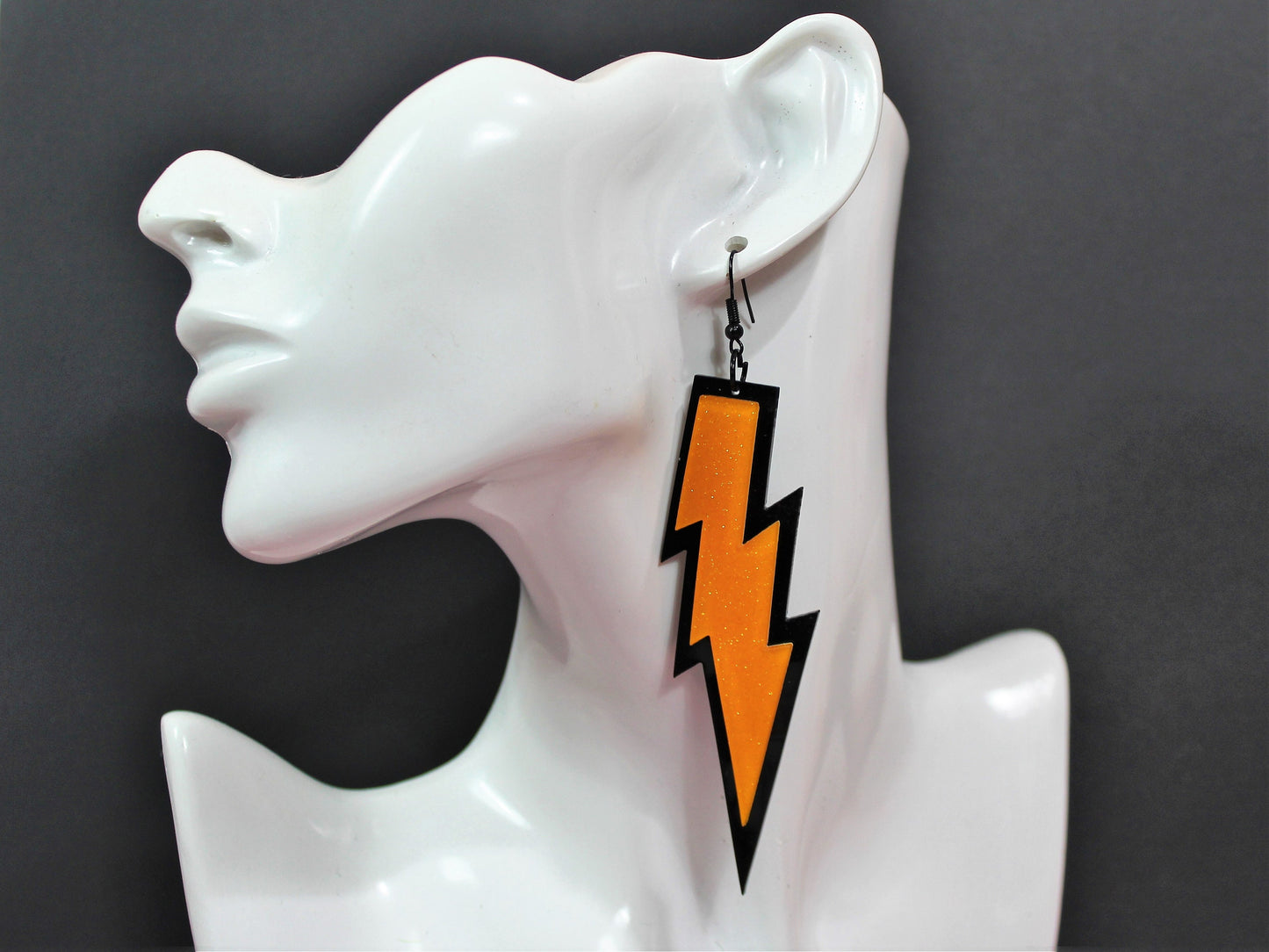 Lighting Bolt Earrings, Thunder Bolt Earrings, Large Lightning Bolt Earrings, Festival Earrings, Festival Jewellery, Alternative Easter Gift