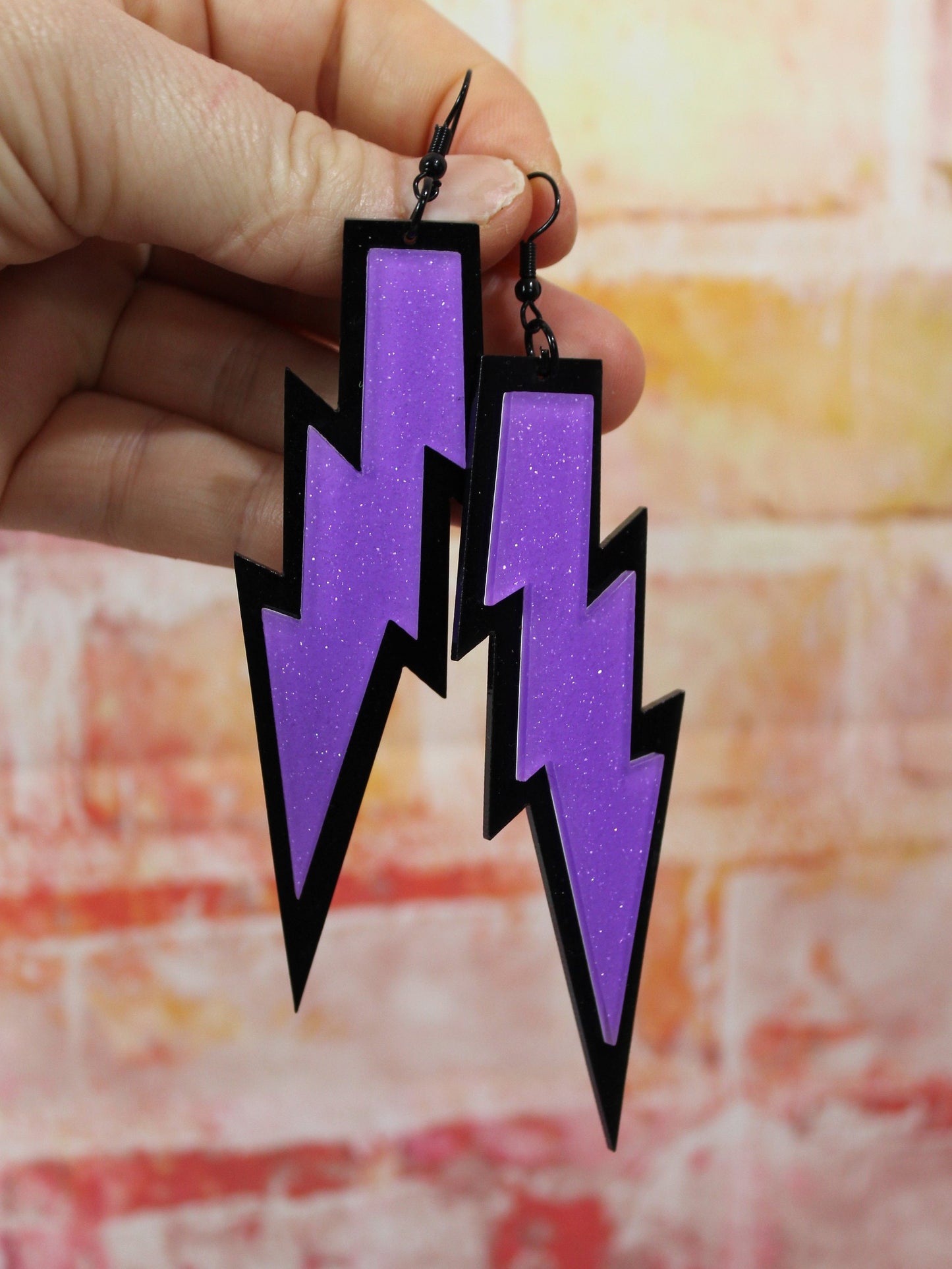 Lighting Bolt Earrings, Thunder Bolt Earrings, Large Lightning Bolt Earrings, Festival Earrings, Festival Jewellery, Alternative Easter Gift