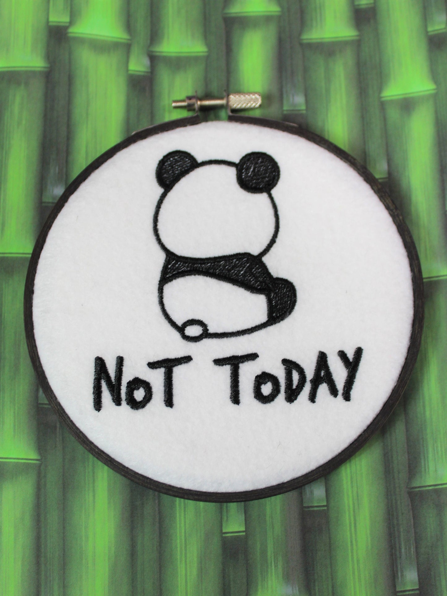 Not Today Panda, Panda Lovers Gift, Naughty Panda, Get Well Soon Panda, Lazy Pouting Panda, Mental Heath Awareness Gift, Panda Greeting Card