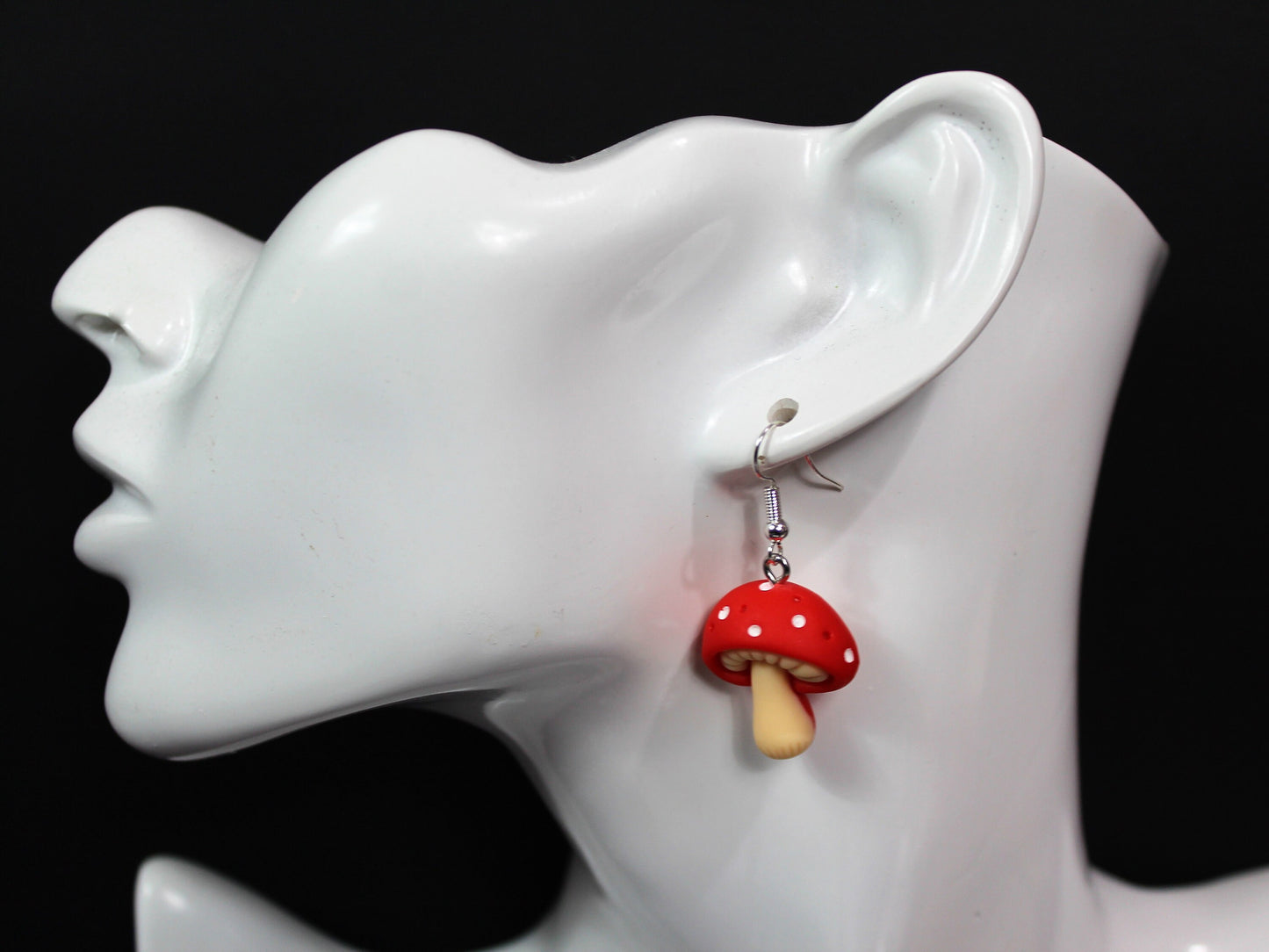 Mushroom Earrings, Mushroom Dangle Earrings, Kawaii Mushrooms, Stud Earrings, Fungi Earrings, Fairy Tail Earrings, Easter Basket Gift