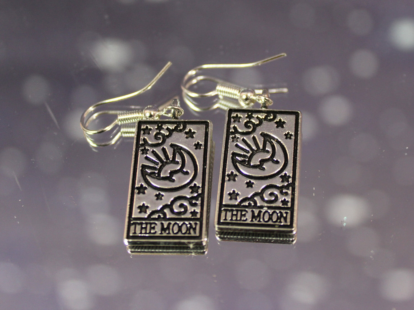 Tarot Earrings - The Sun, The Moon, Fortune, and The World,  Fortune Teller, Divination Earrings, Spiritual Gift, Witchcraft Jewellery