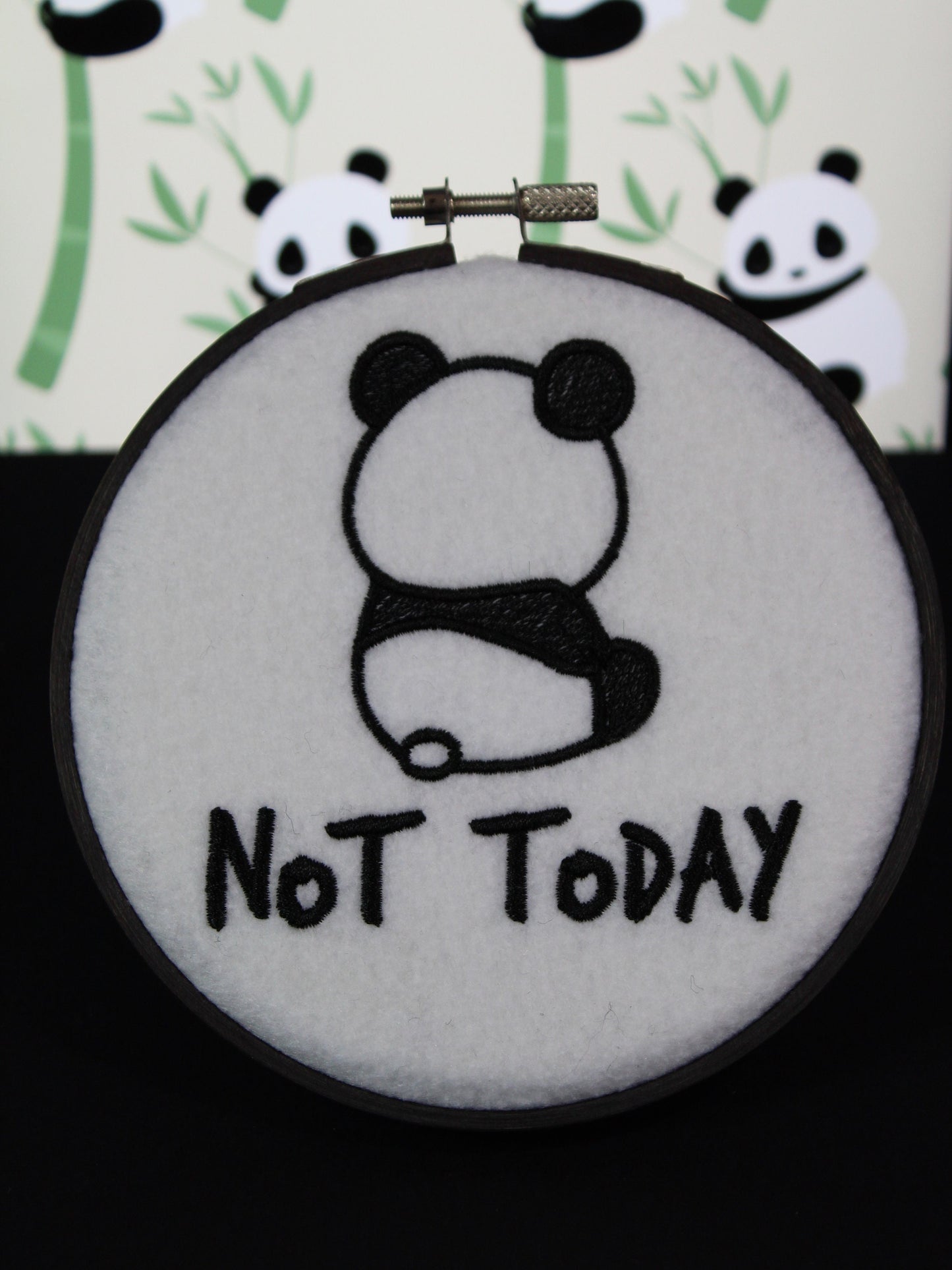 Not Today Panda, Panda Lovers Gift, Naughty Panda, Get Well Soon Panda, Lazy Pouting Panda, Mental Heath Awareness Gift, Panda Greeting Card