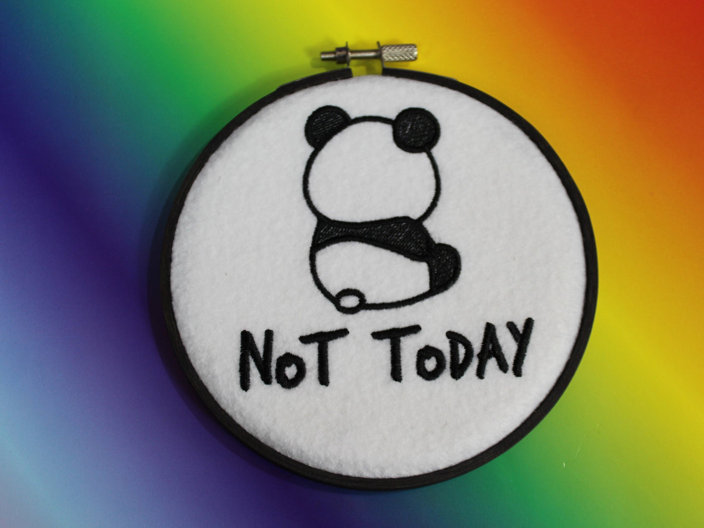 Not Today Panda, Panda Lovers Gift, Naughty Panda, Get Well Soon Panda, Lazy Pouting Panda, Mental Heath Awareness Gift, Panda Greeting Card