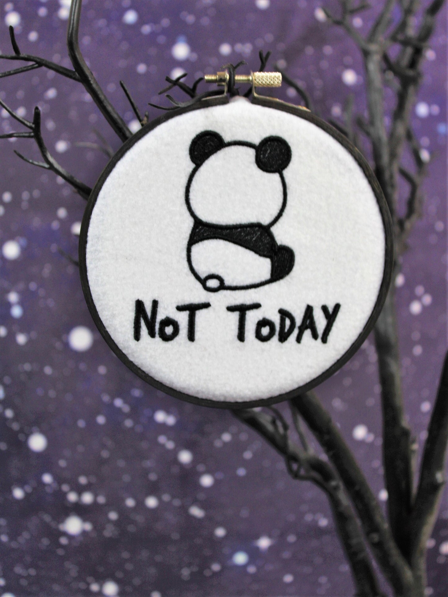 Not Today Panda, Panda Lovers Gift, Naughty Panda, Get Well Soon Panda, Lazy Pouting Panda, Mental Heath Awareness Gift, Panda Greeting Card