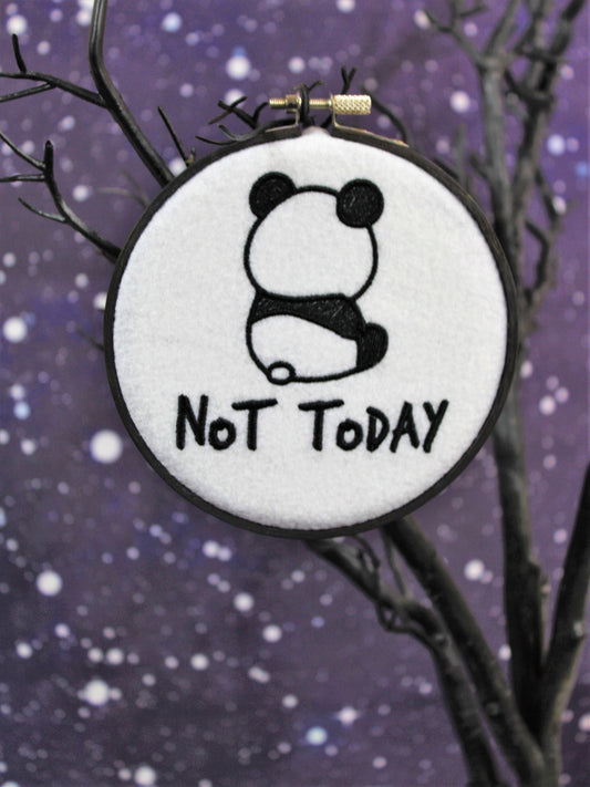 Not Today Panda, Panda Lovers Gift, Naughty Panda, Get Well Soon Panda, Lazy Pouting Panda, Mental Heath Awareness Gift, Panda Greeting Card