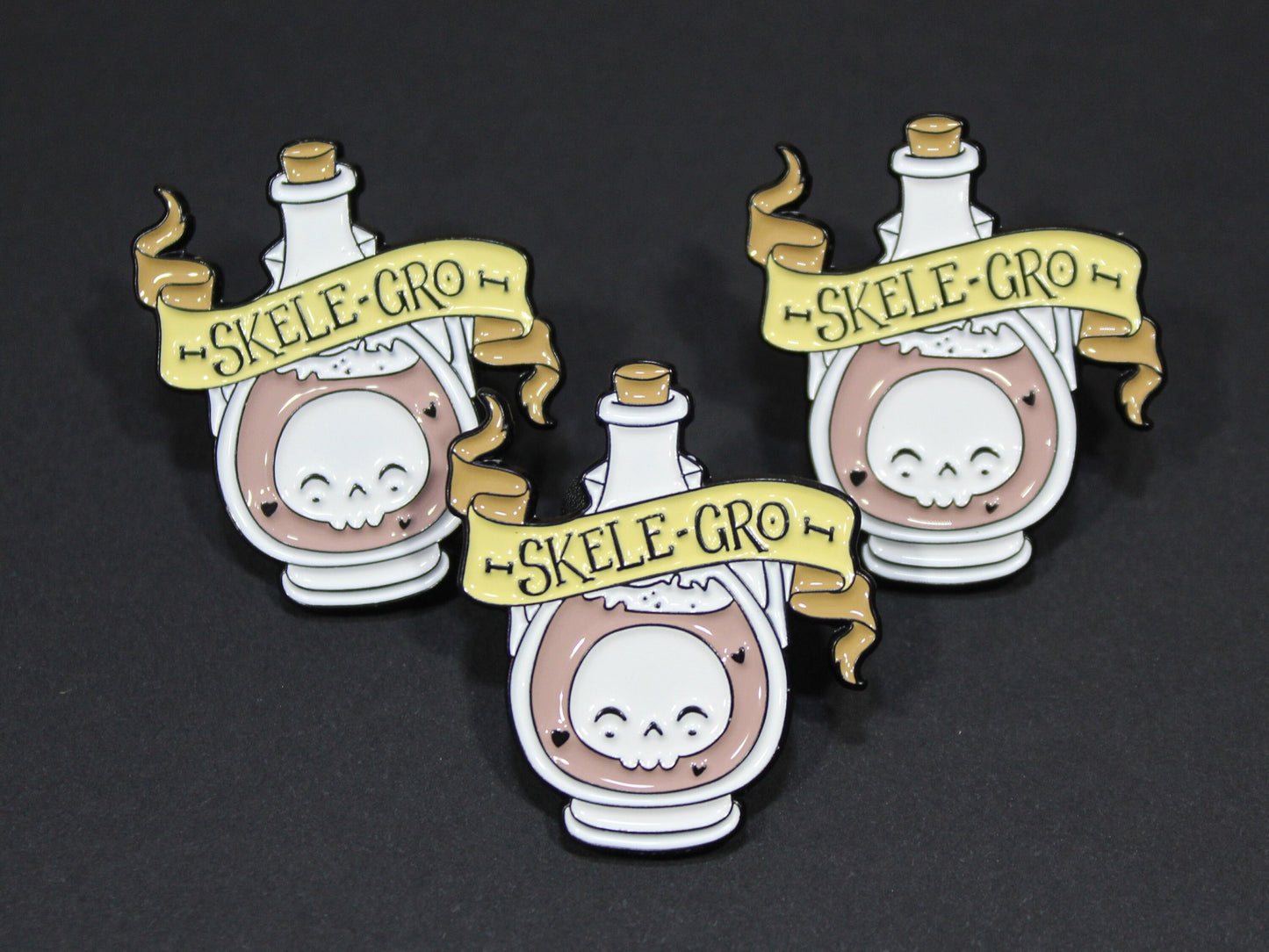 Magic Potion Bottle Pin, Skele Gro Pin Badge, Paediatrician Gift, Witchcraft Pin, Wizard Pin, Enamel Pin, Potion Pin, Lapel Pin