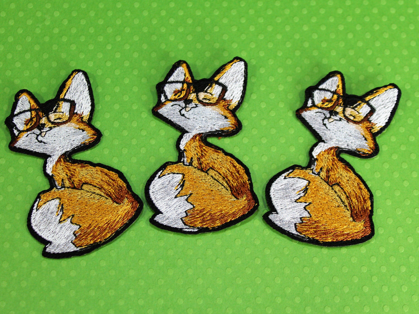 Fox Patch, Fox in Glasses Patch, Book Lovers Patch, Cartoon Fox, Novelty Cute Fox Patch, Fox Lovers Gift, British Wildlife Patch, Fox Gift