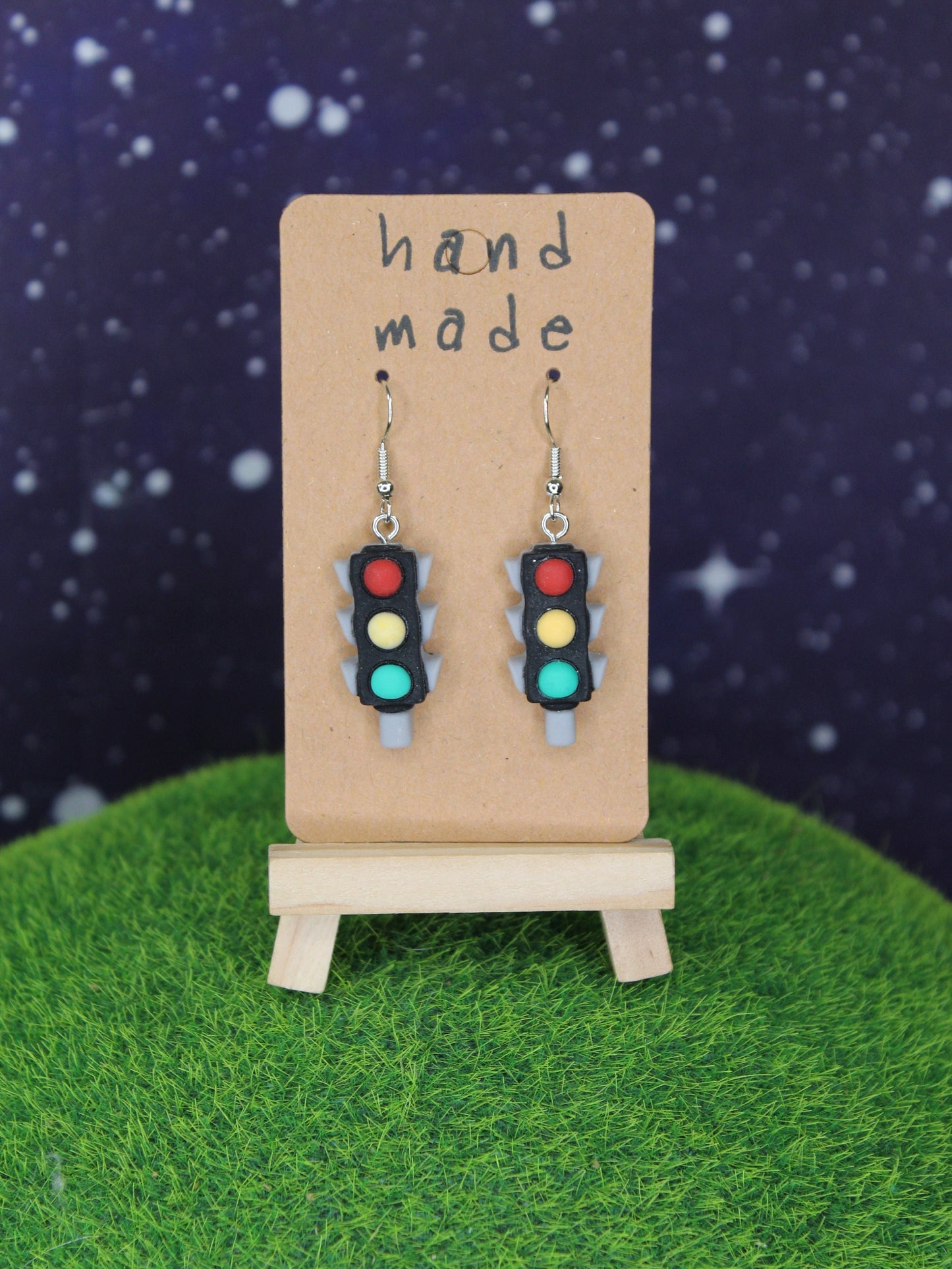 Traffic Light Dangle Earrings, New Drivers Gift, Learner Drivers Gift, Novelty Earring Gift, Highway Code, Road Safety Gift, Bad Driver Gift